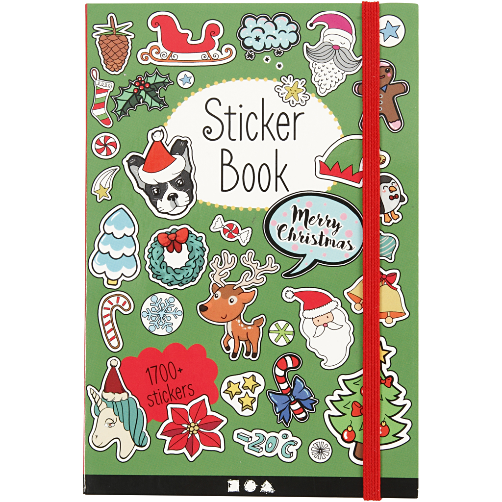 Bok Creativ Company med Klistremerker Julemotiv Str 11,5x17 cm 1 Stk
