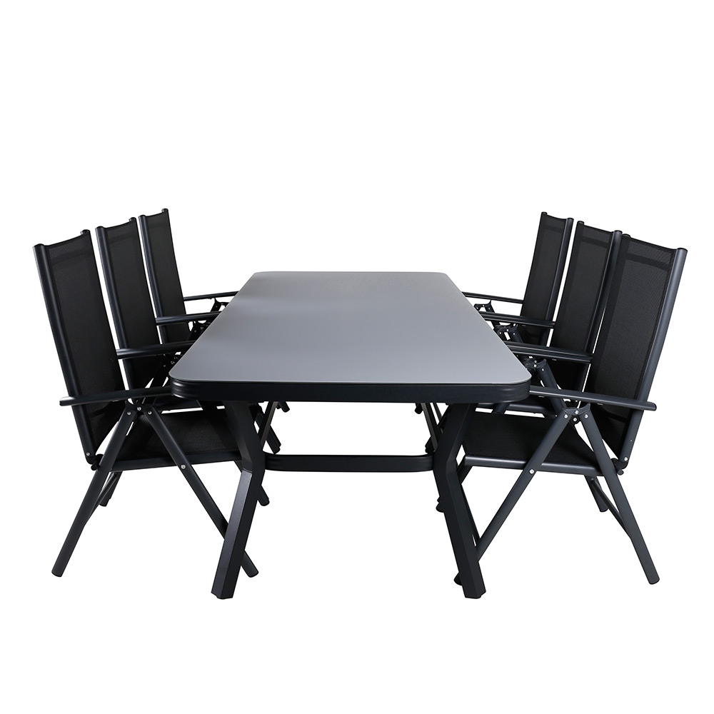 Spisegruppe Venture Home Vyn med 6 Bend Spisestoler