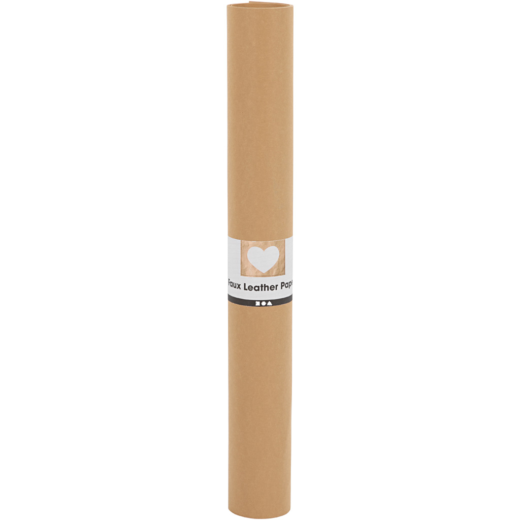 Lærpapir Creativ Company B50 cm Ensfarget 1 m/1 Rl