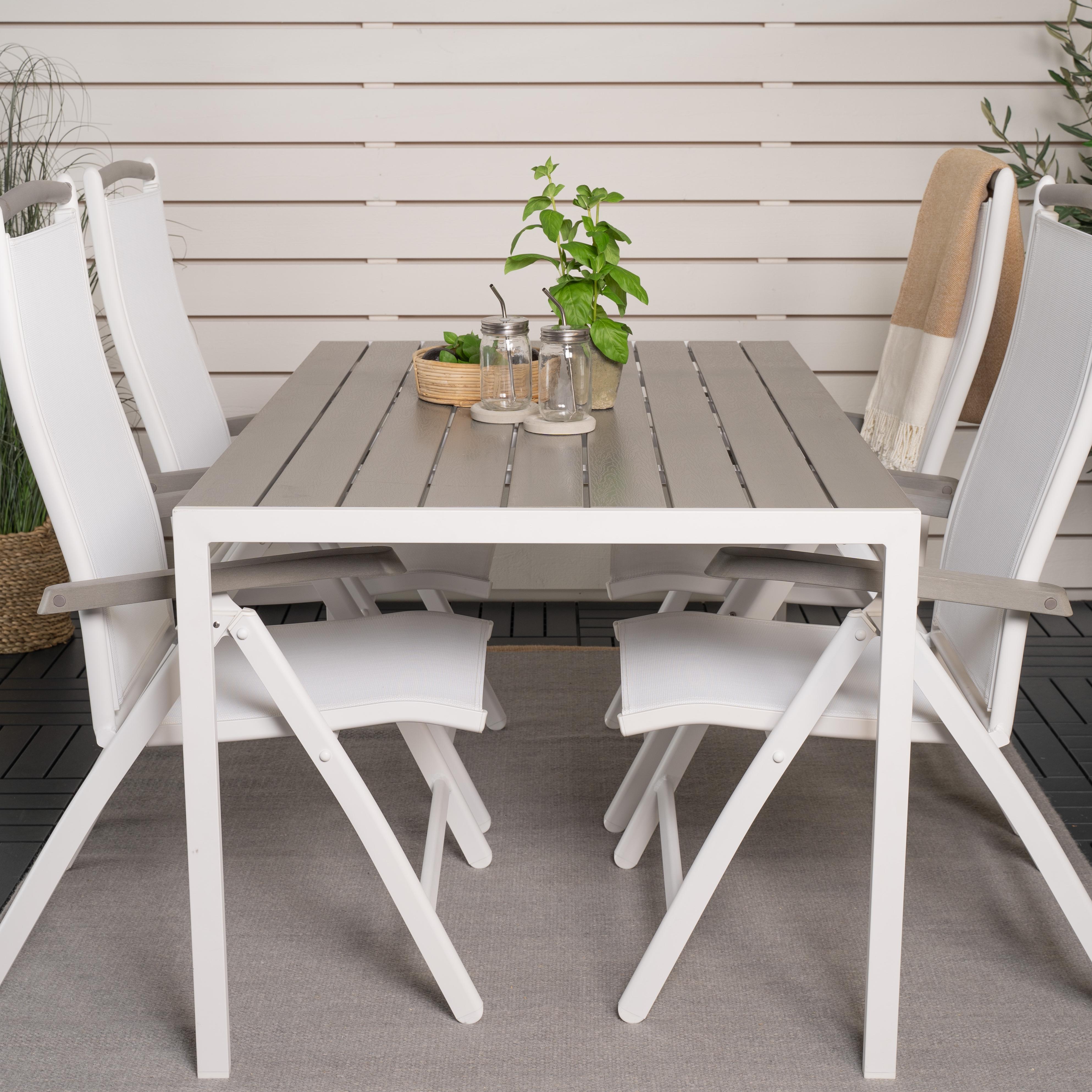 Spisegruppe Venture Home Bront 150 med 4 Aleyna Stoler