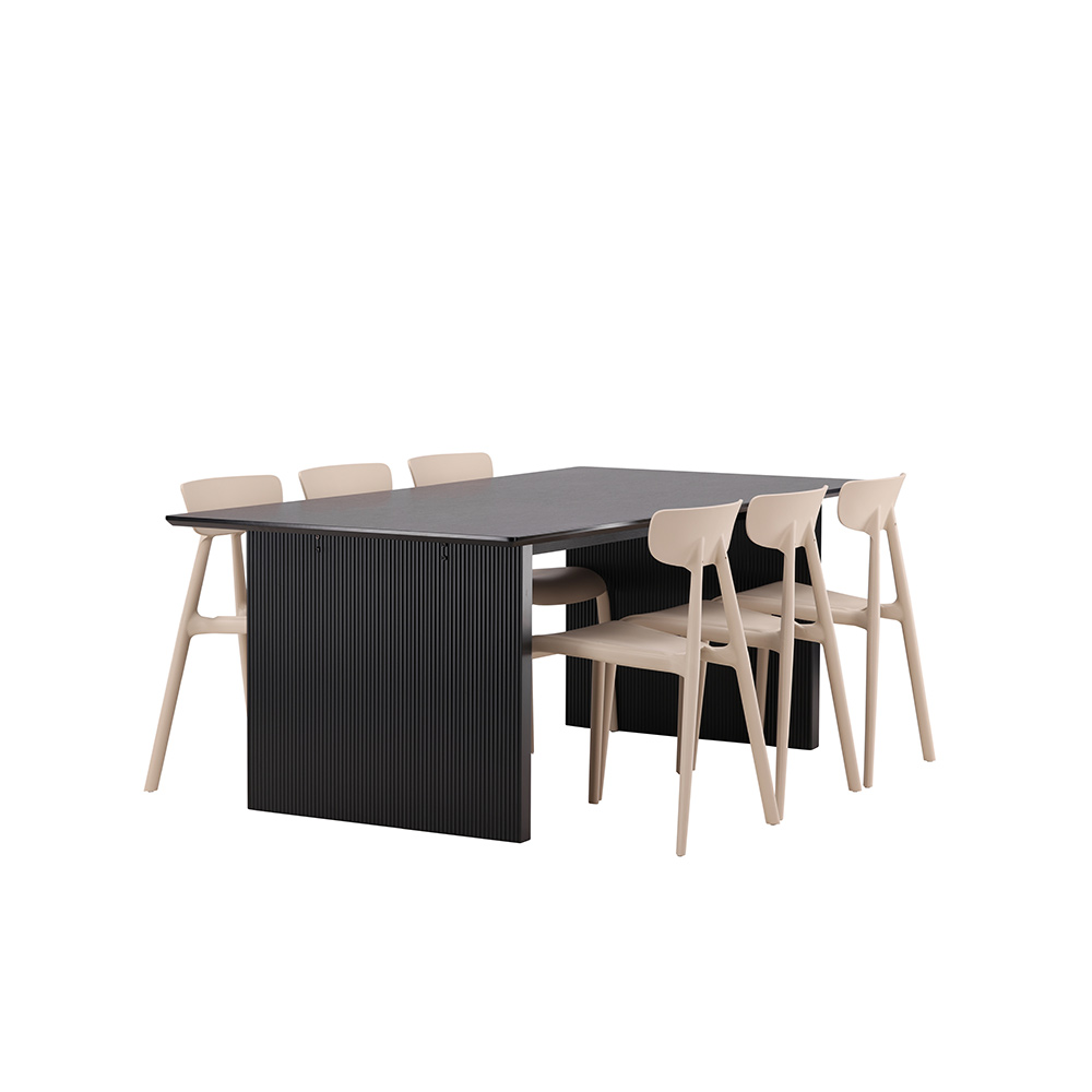 Spisegruppe Venture Home Vail med 6 Ursholmen Stoler