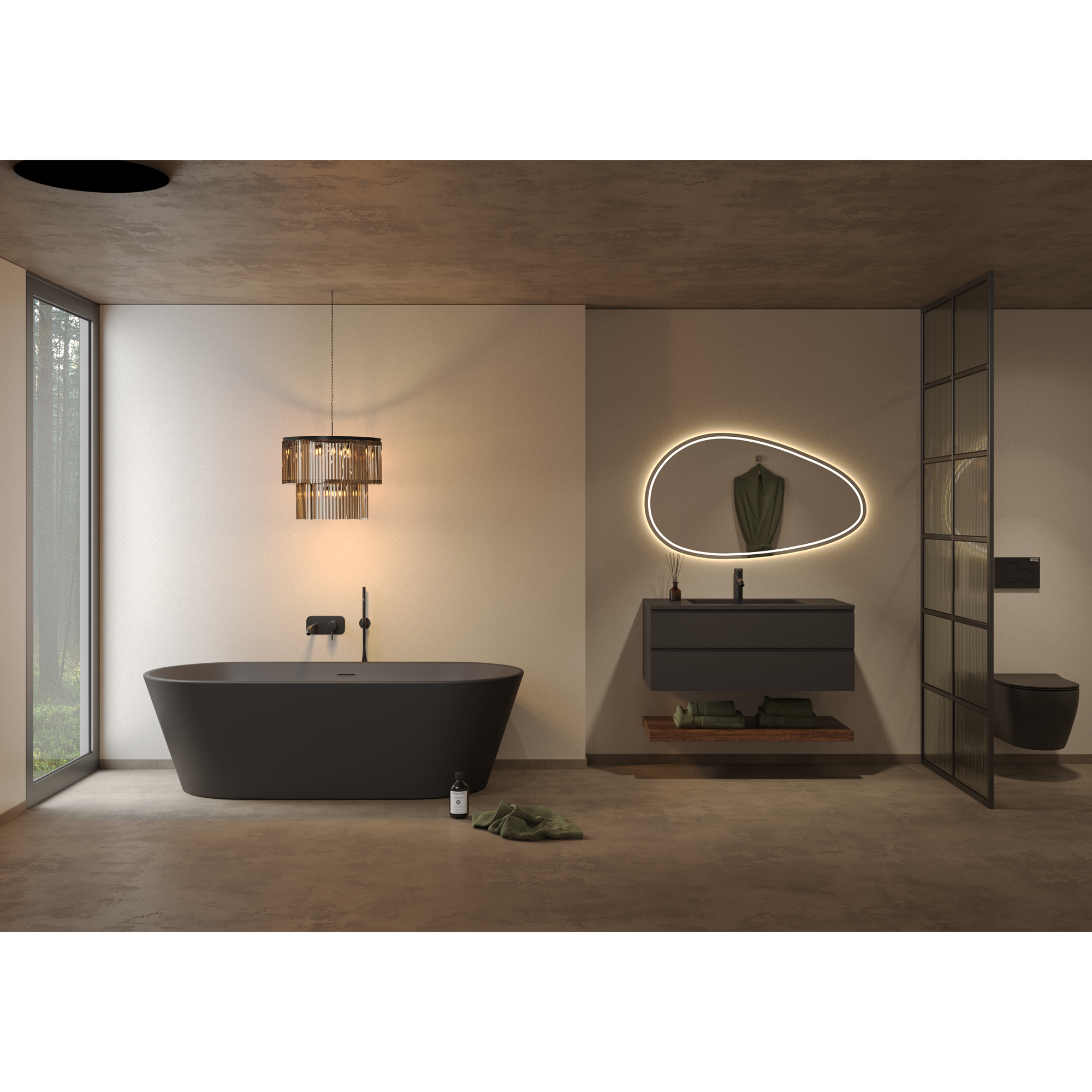 Baderomspanel Fibo 4499-M00 Salted Stone