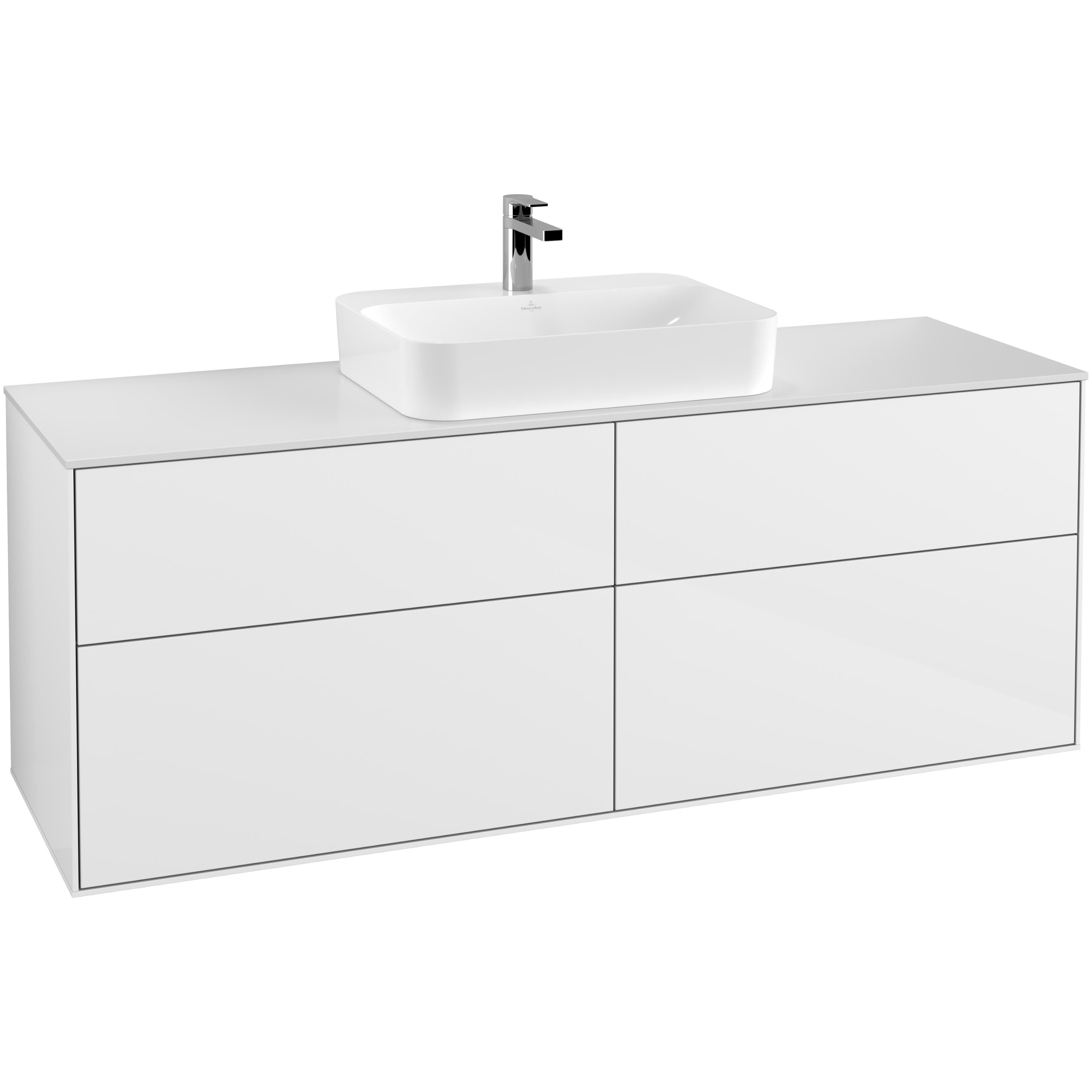 Tv&auml;ttst&auml;llssk&aring;p Villeroy & Boch Finion med 4 L&aring;dor och B&auml;nkskiva f&ouml;r Ytmonterat Tv&auml;ttst&auml;ll