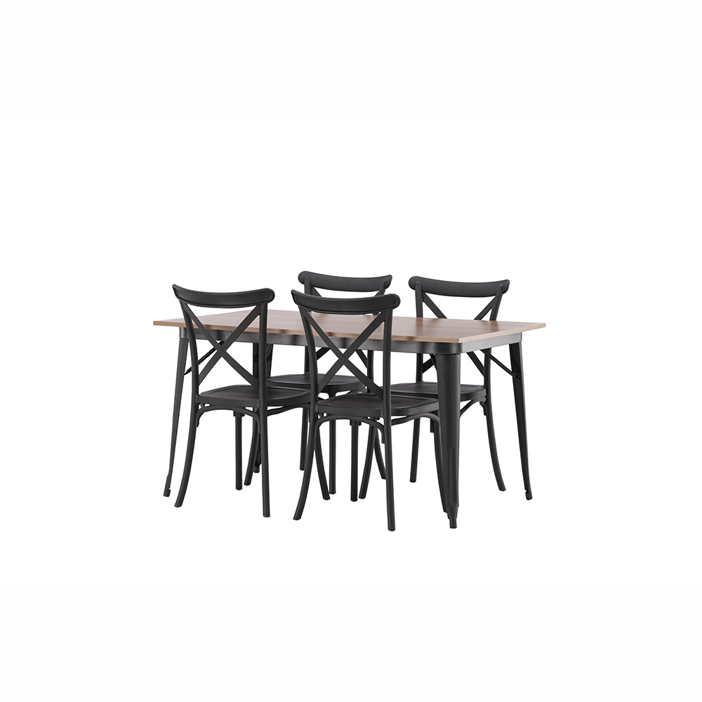 Spisegruppe Venture Home Tempe med 4 Crosett Stoler