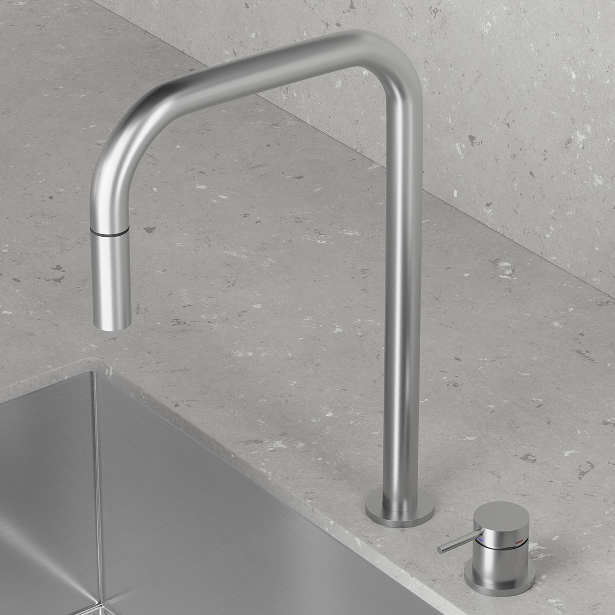 Köksblandare Scandtap Harmonized K2P Square