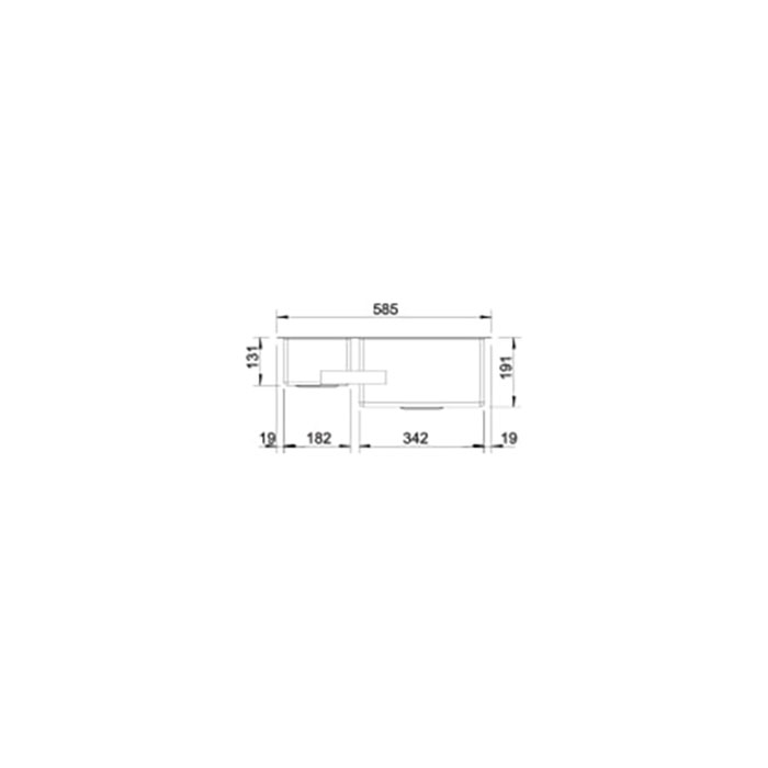 Kjøkkenvask Blanco Claron 340/180 Infino