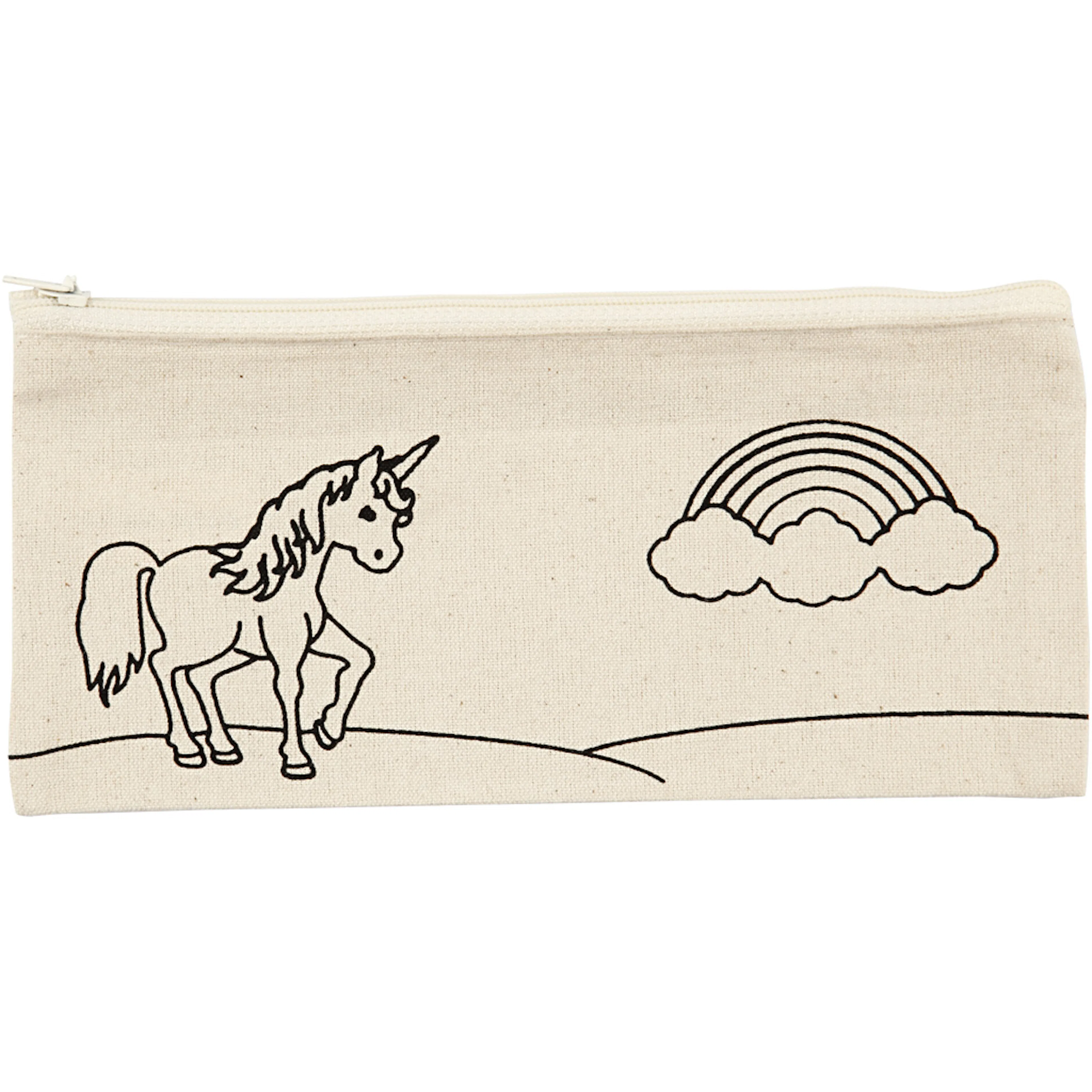 Pennal Creativ Company Enhjørning Str 21x9 cm Lys natur 245 g 1 stk