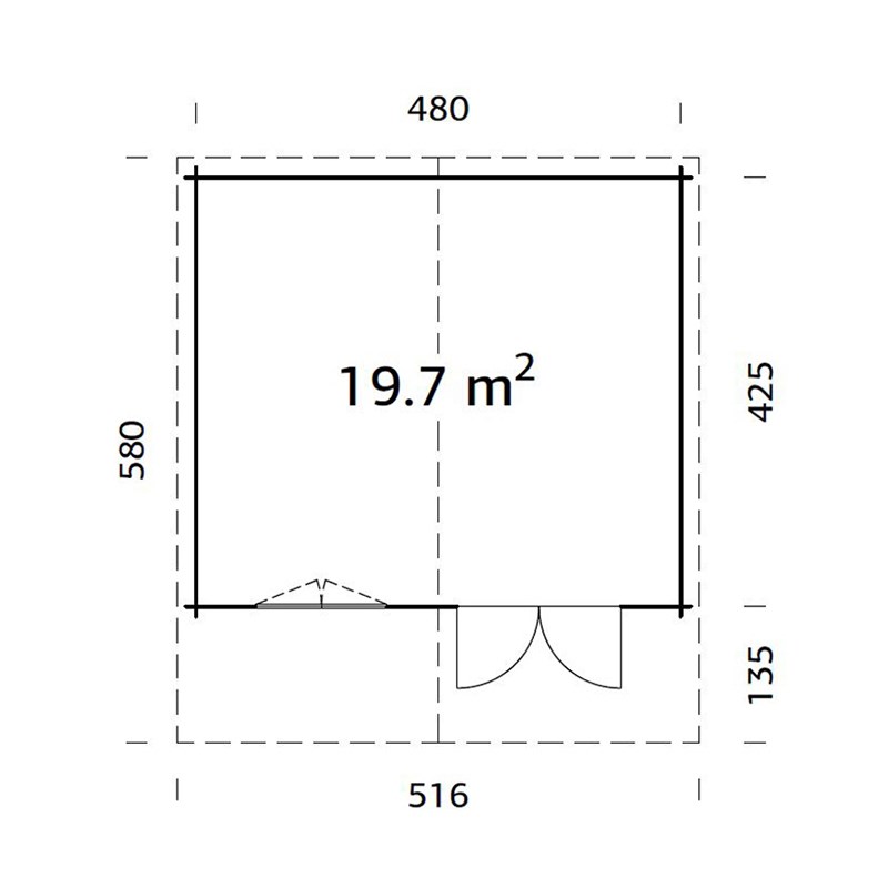 Gjestehytte Palmako Britta 19,7 M2