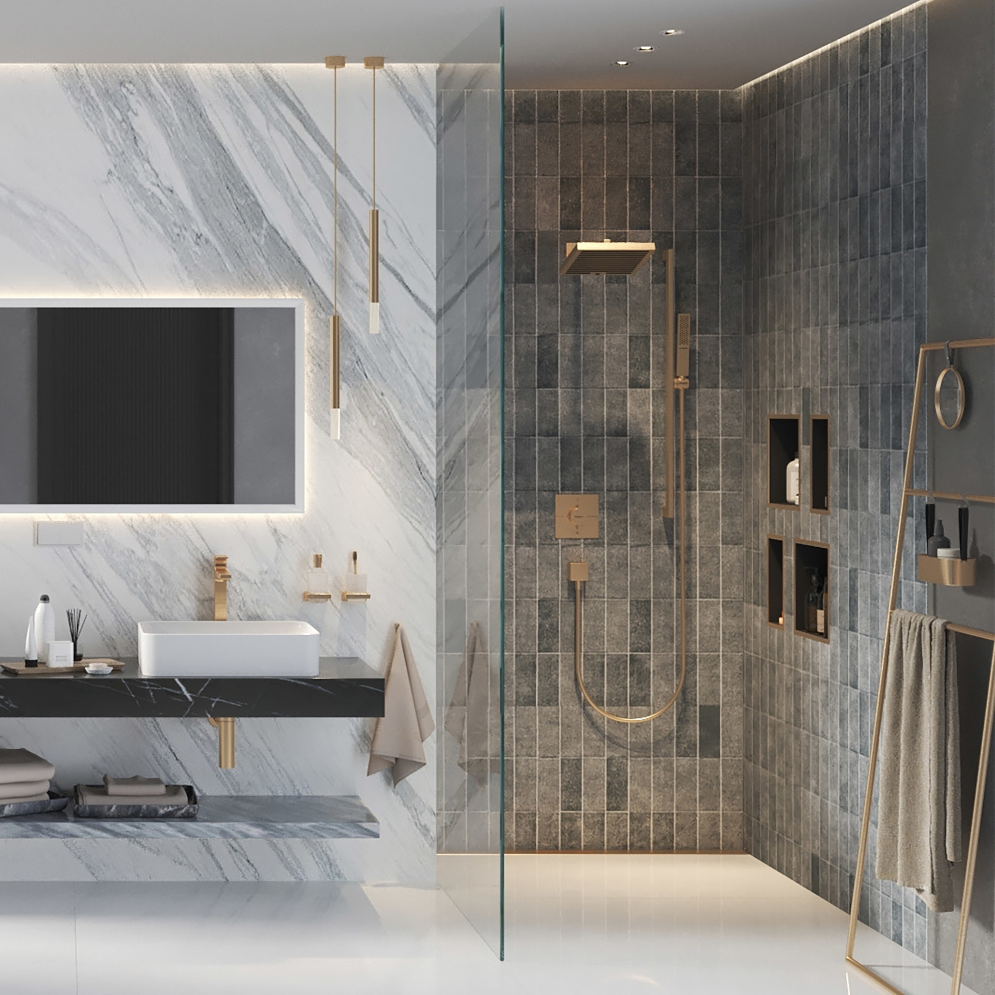 Hånddusj Hansgrohe Pulsify E 100 1jet EcoSmart