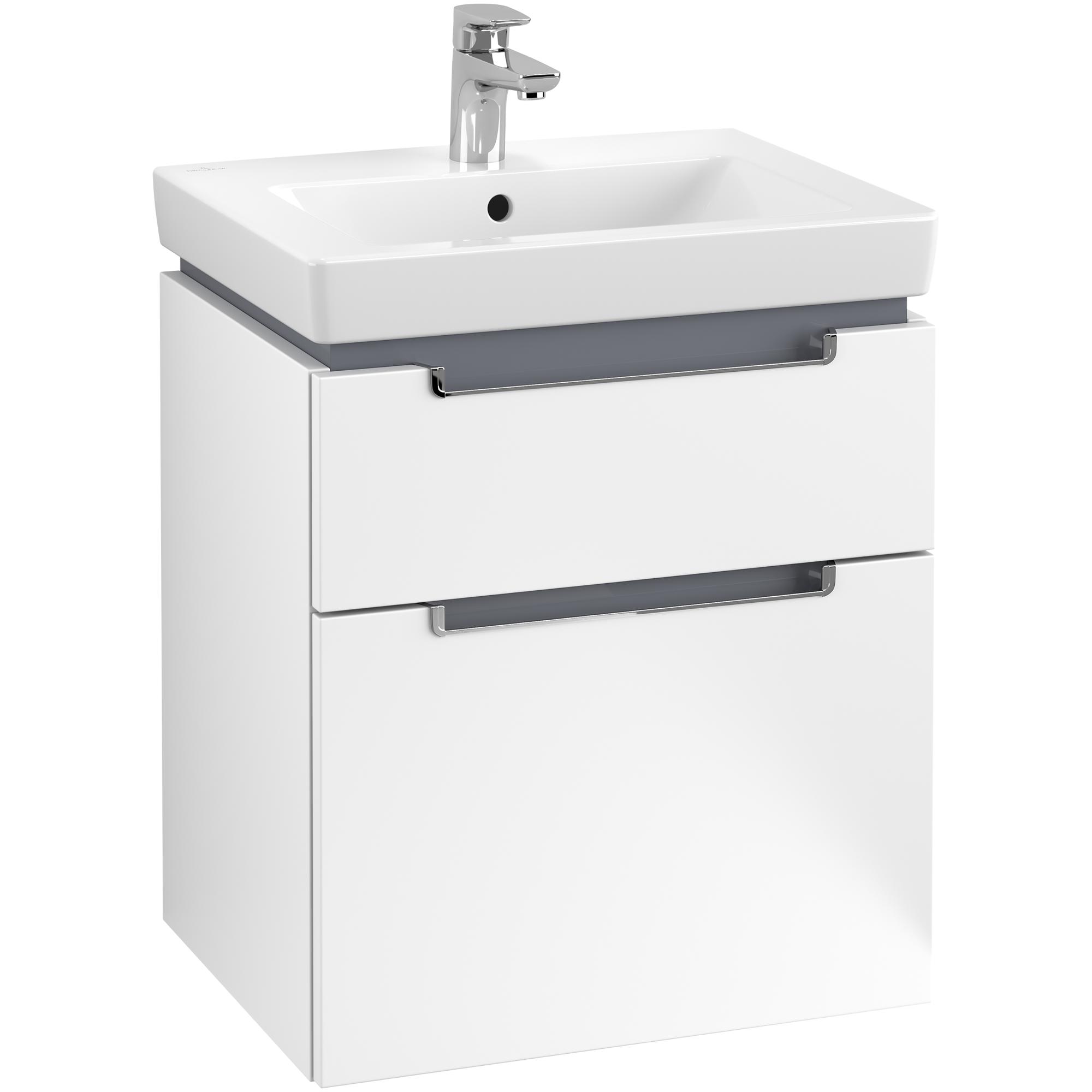 Tvättställsskåp Villeroy & Boch Subway 2.0 med 2 Lådor | badrum - badrumsmobler - tvattstallsskap-och-kommod | KakelKungen