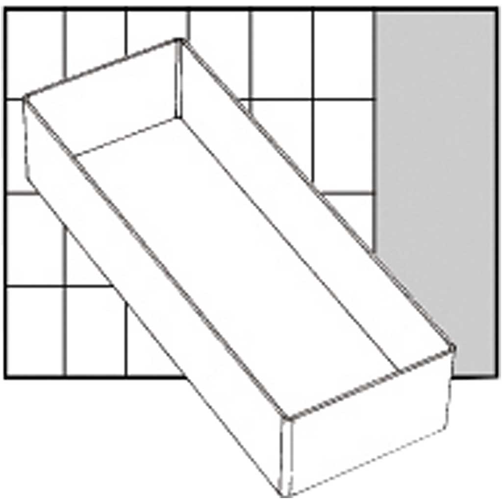 Basisinnsats Raaco Nr. A7-2 H47 mm Str 218x79 mm 1 Stk