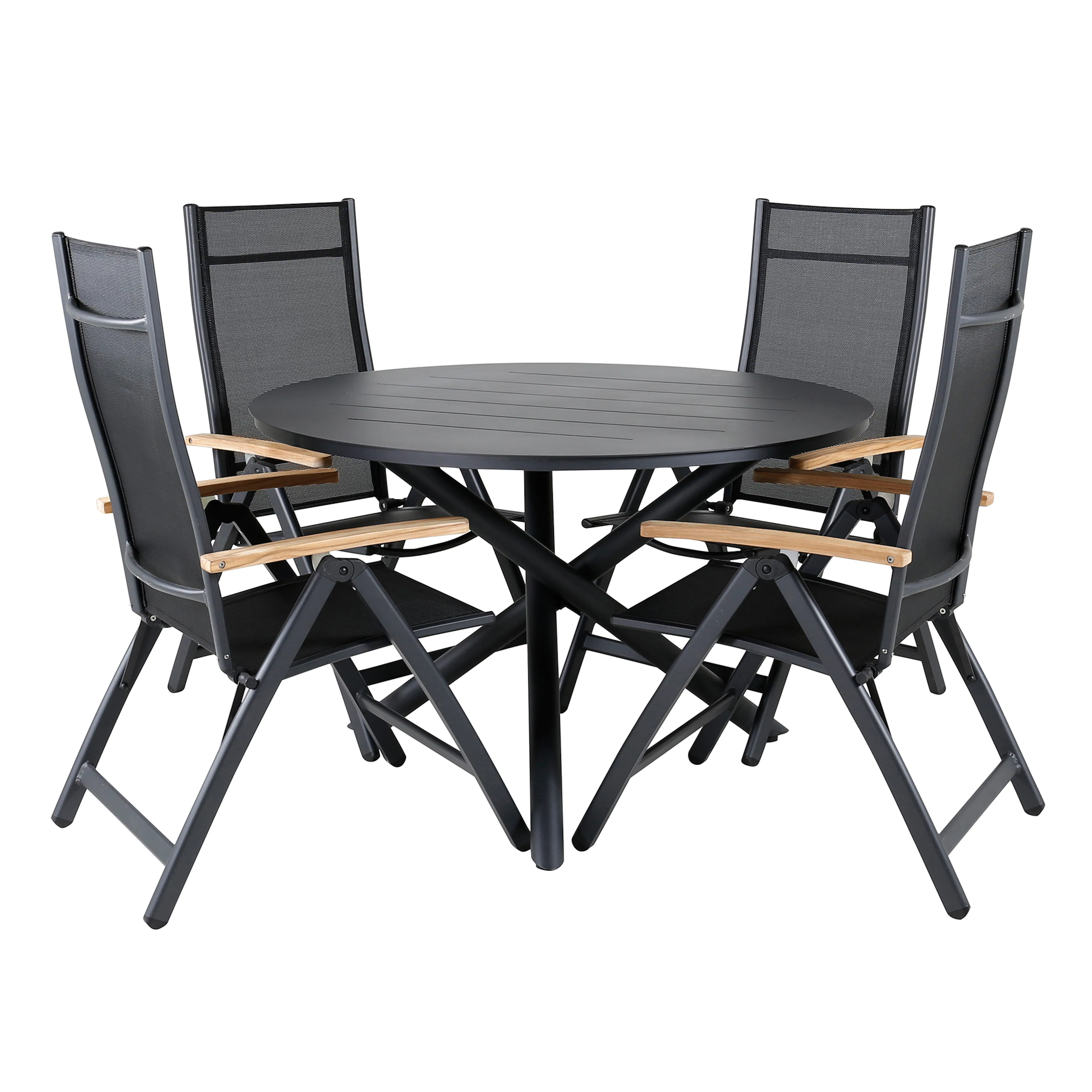 Spisegruppe Venture Home Ande med 4 Poda Spisestoler