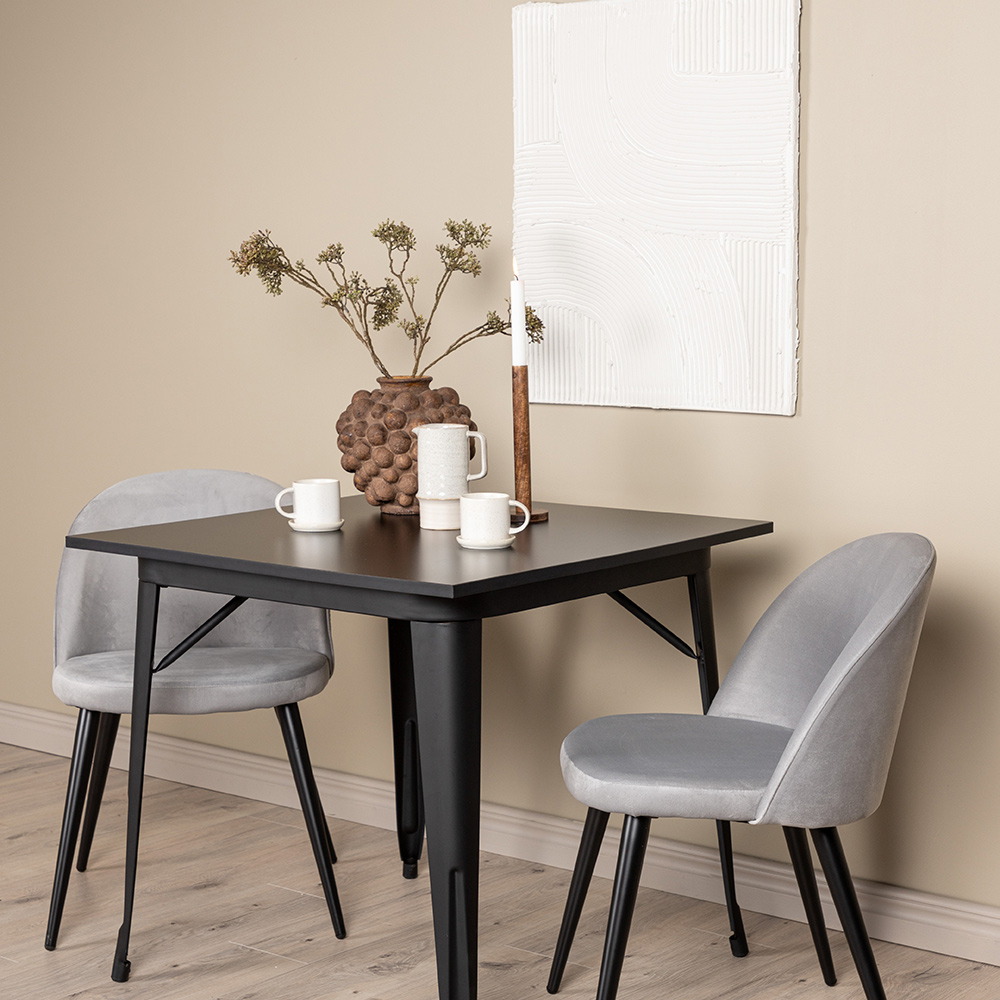 Spisegruppe Venture Home Tempe med 2 Velvet Stoler
