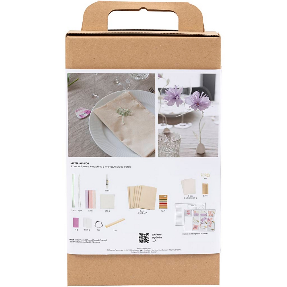 Hobbysett Creativ Company DIY Kit Bordpynt Pastellfarger