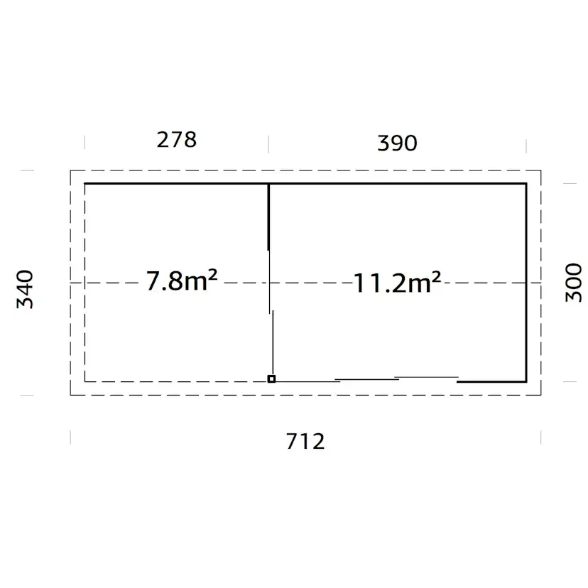 Hytte Palmako Amanda 20,4 m2