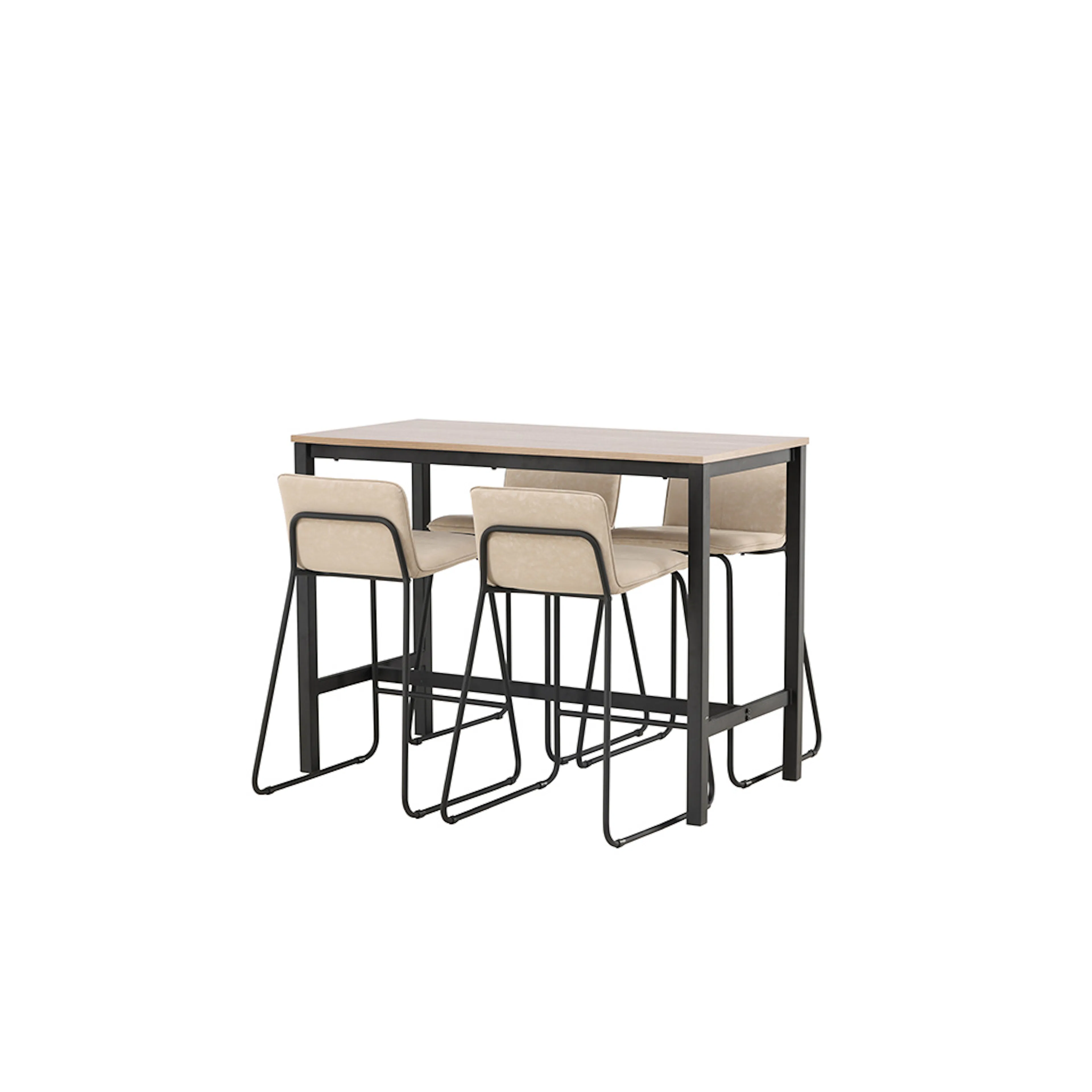 Spisegruppe Venture Home Camden med 4 Bisbee Stoler