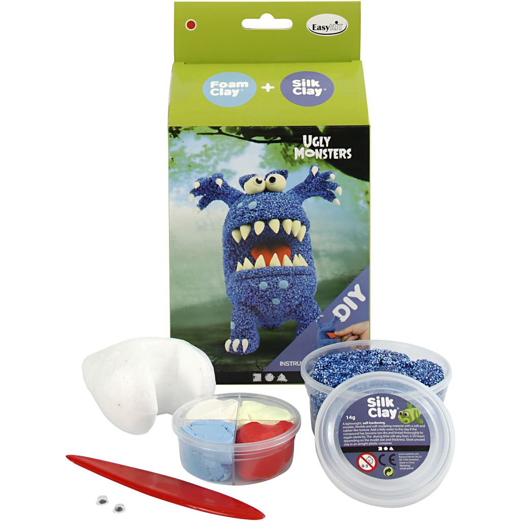 Startsett Creativ Company Funny Friends Monster Blå