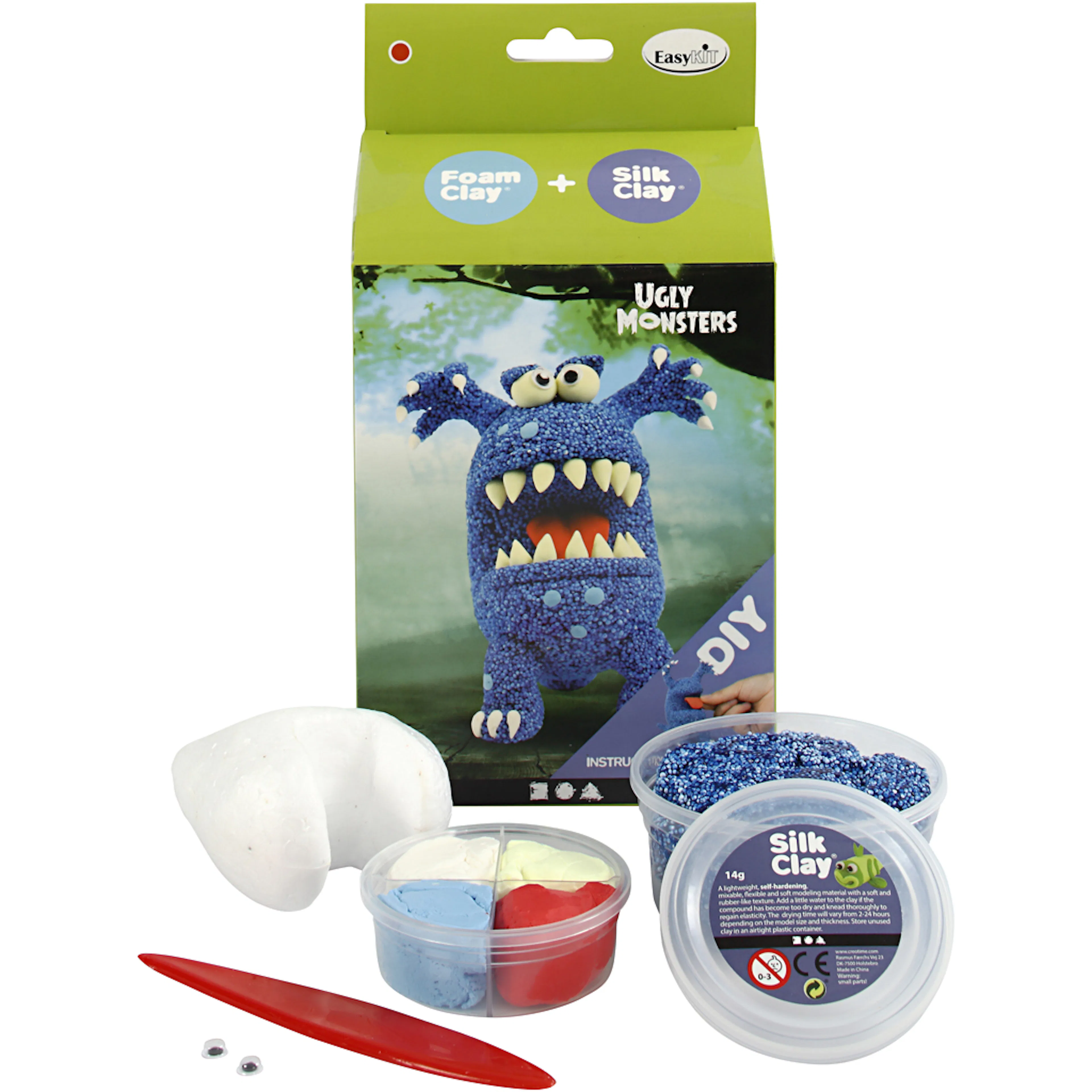 Startsett Creativ Company Funny Friends Monster Blå