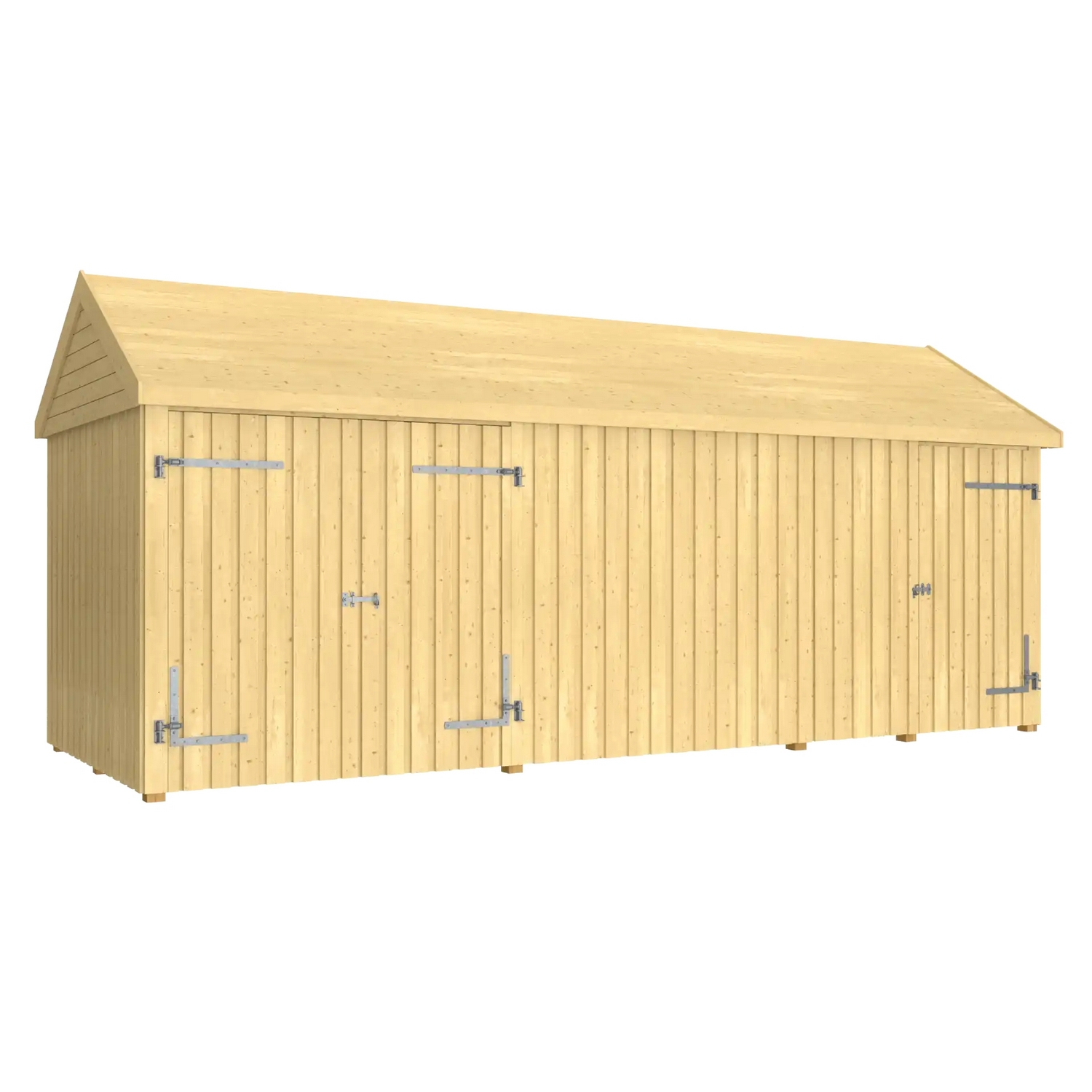 Utebod PLUS Classic Multi Hagehus 3 Moduler Enkel/Dobbeldør Lukket 14,5m2