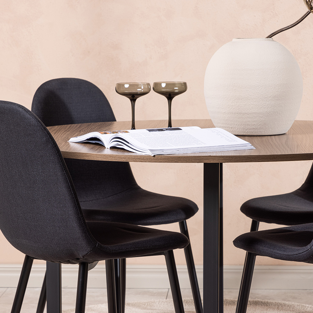 Spisegruppe Venture Home Durango Ø 120 cm med 4 Polar Stoler