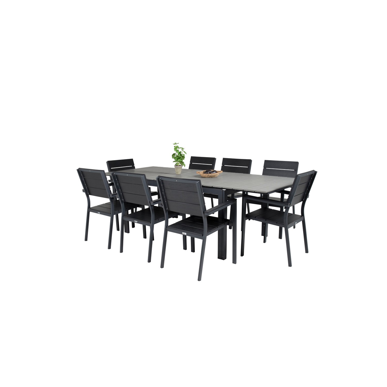 Spisegruppe Venture Home Lova 160/240 med 8 Lova Stoler