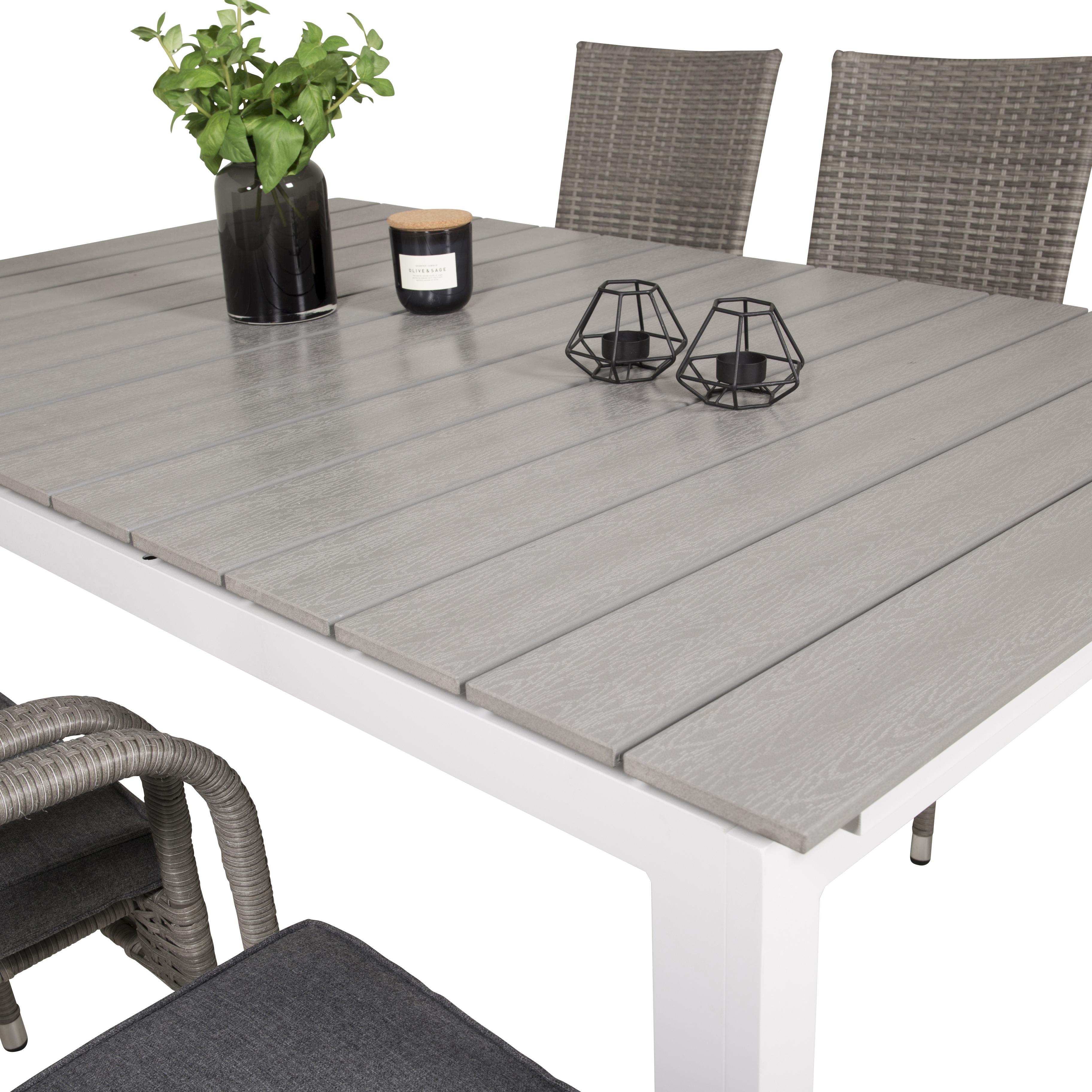 Spisegruppe Venture Home Lova 160/240 med 6 Asta Stoler
