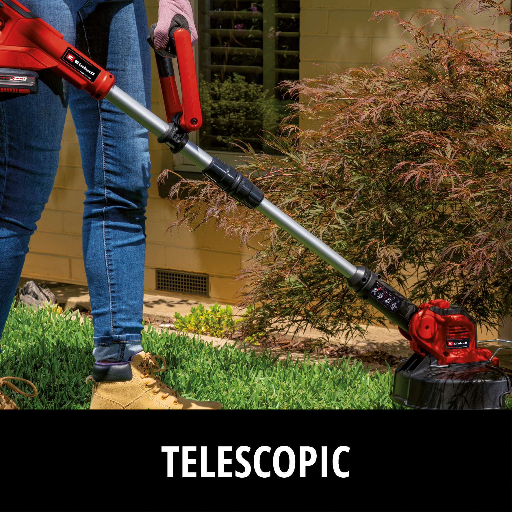 Gresstrimmer Einhell GE-CT 18/28 Li TC Uten Batteri og Lader