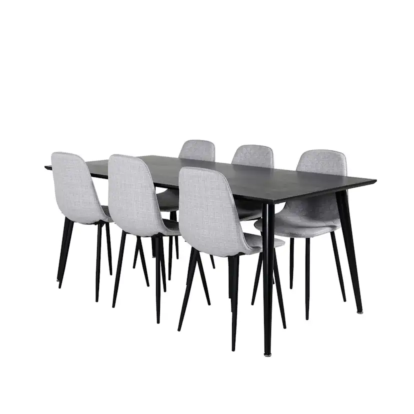 Spisegruppe Venture Home Dipp med 6 Polar Diamond Stoler