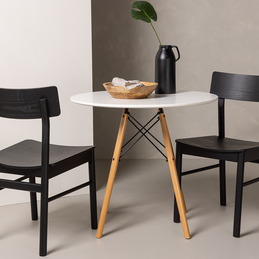 Spisegruppe Venture Home Danburi Ø 60 cm med 2 Montros Stoler