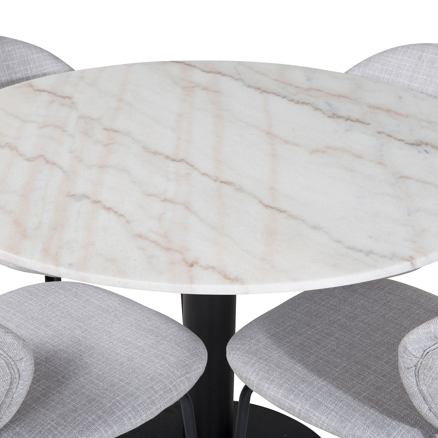 Spisegruppe Venture Home Estelle med 4 Valor Stoler Polyester