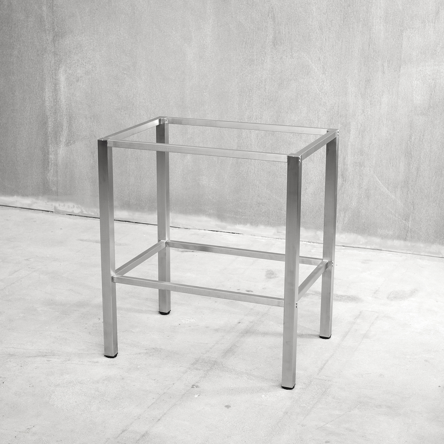 Benkestativ Vilan Stainless Variant Stativ med Toppplate & Underhylle