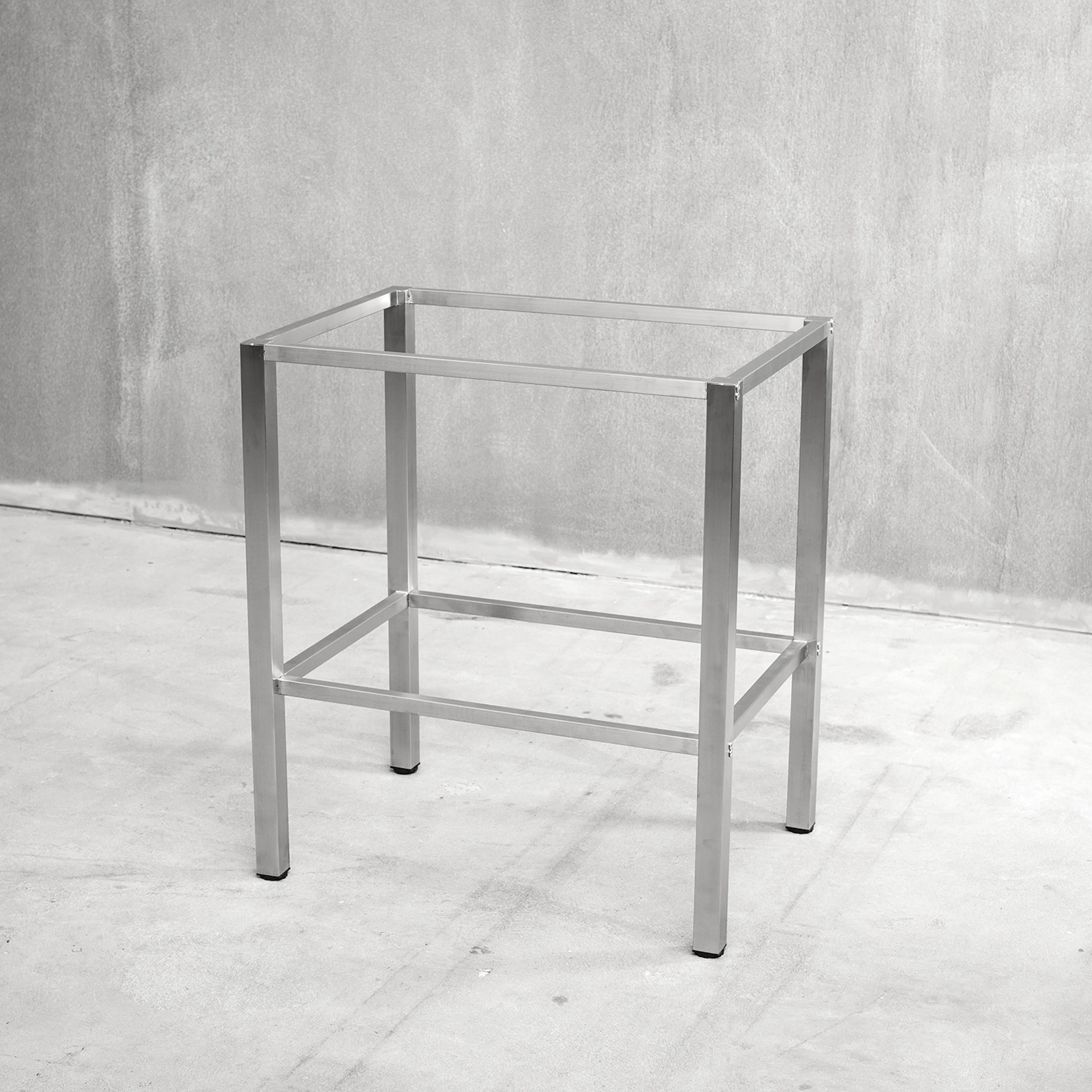 Benkestativ Vilan Stainless Variant Stativ med Toppplate & Underhylle
