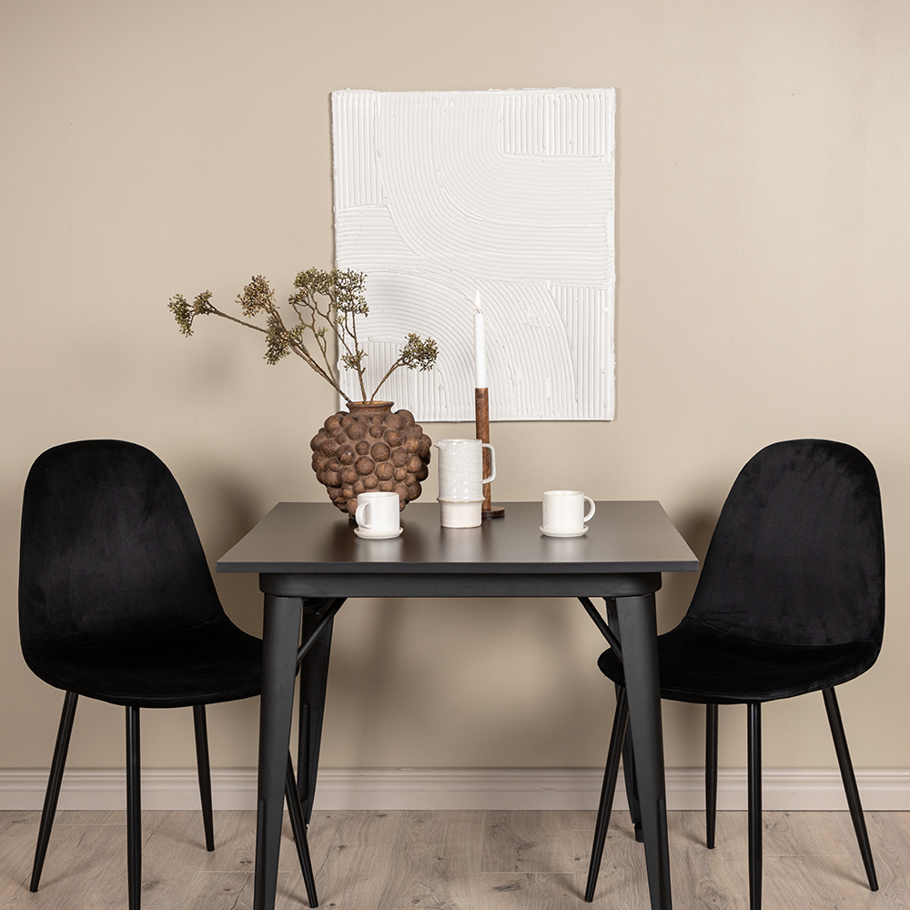 Spisegruppe Venture Home Tempe med 2 Polar Stoler Fløyel