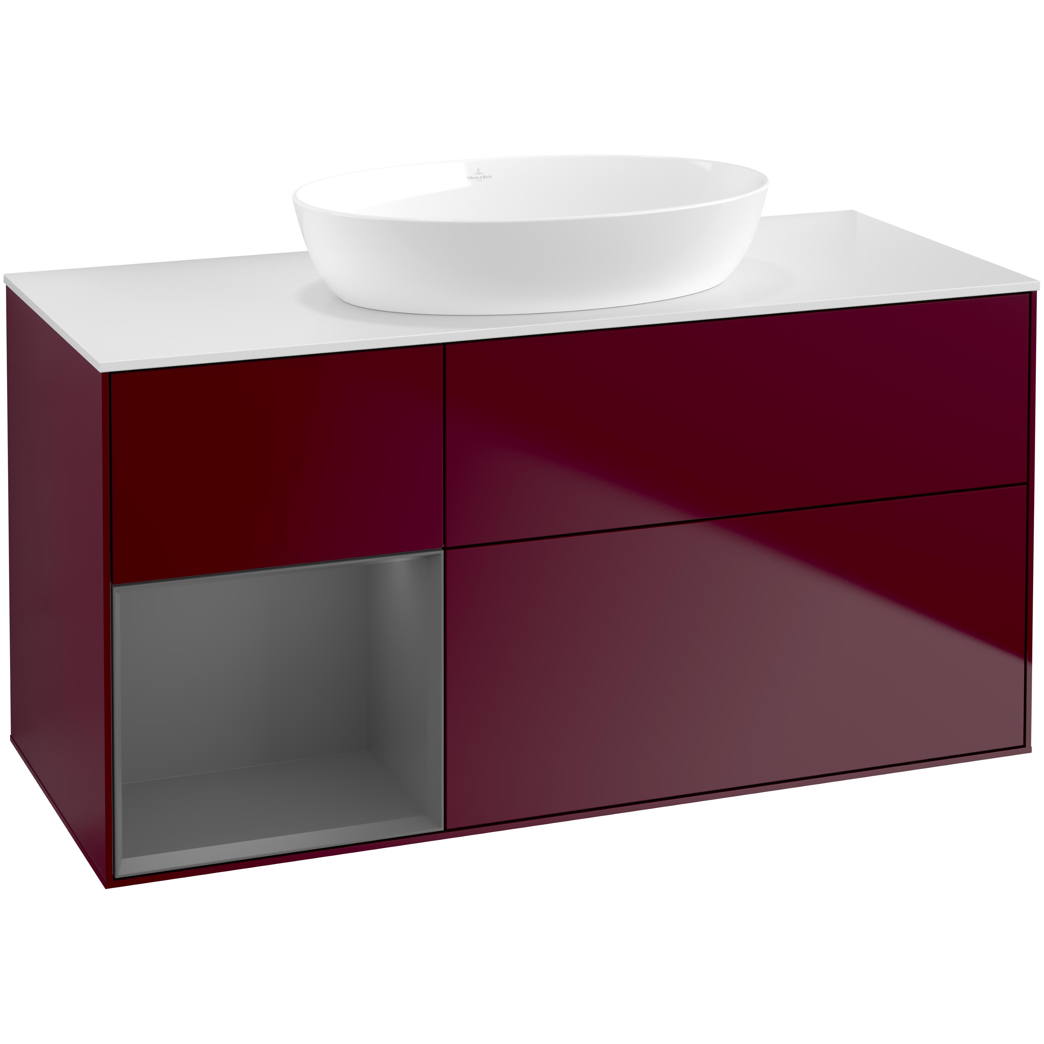 Tvättställsskåp Villeroy & Boch Finion med 3 Lådor Hylla och Bänkskiva för Fristående Tvättställ från Artis & Collaro