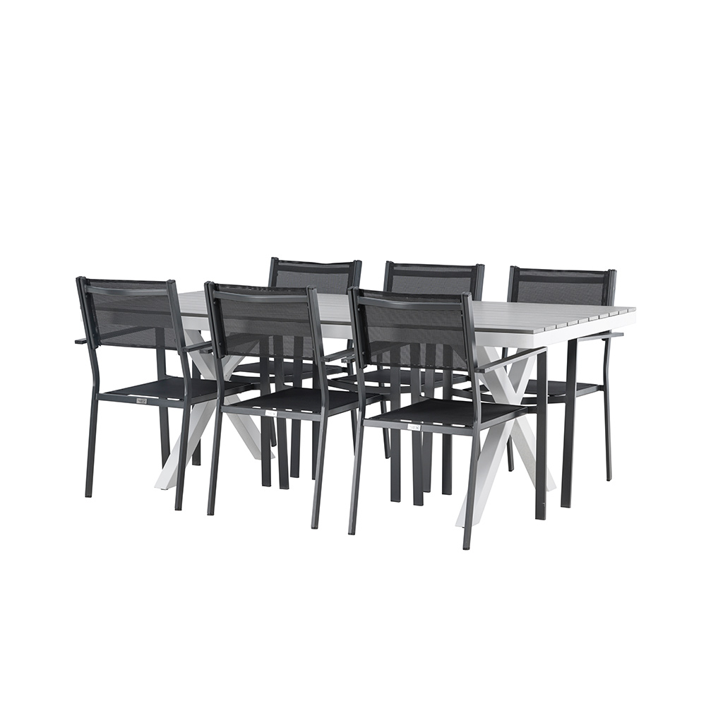 Spisegruppe Venture Home Garcia Bord med 6 Copacabana Stoler
