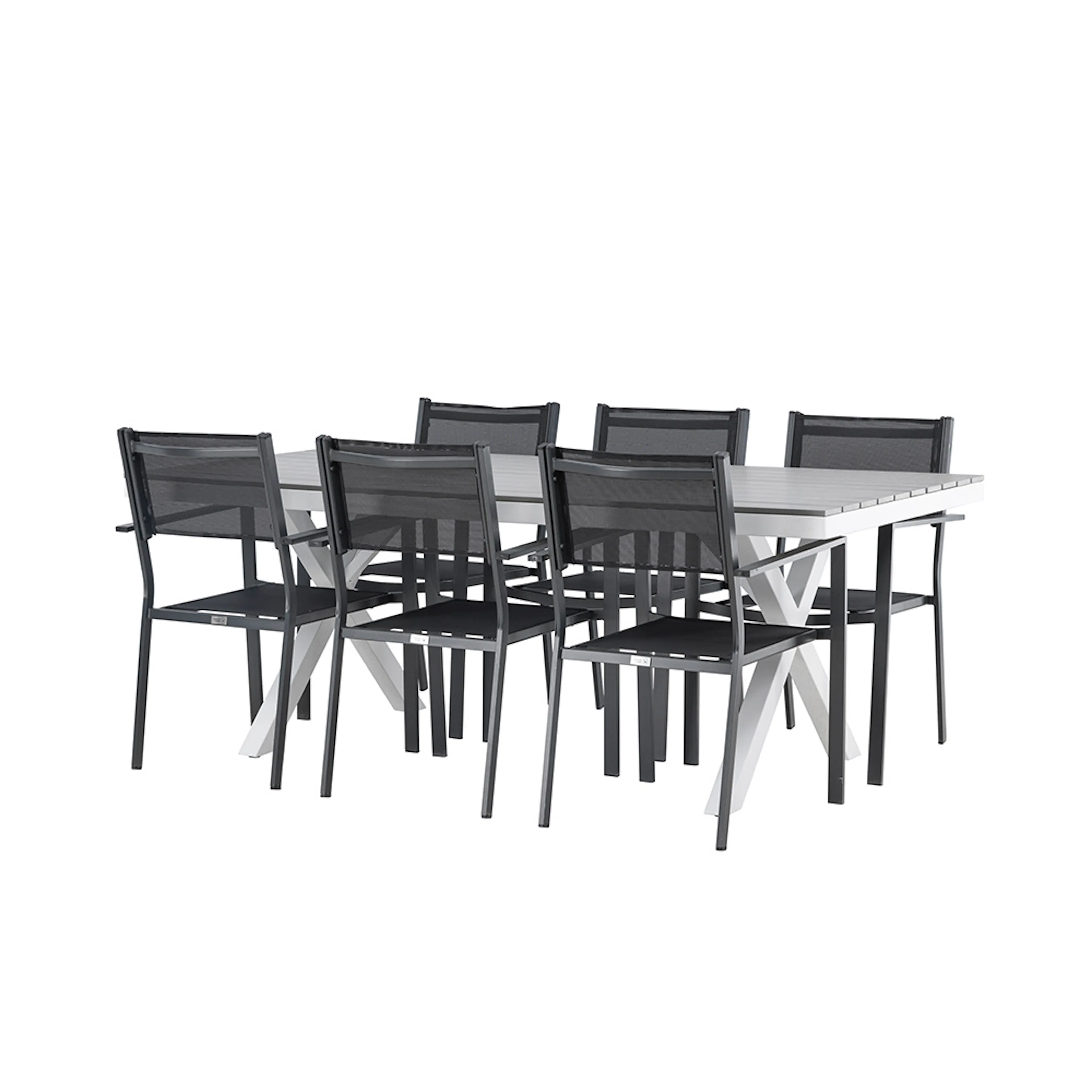 Spisegruppe Venture Home Garcia Bord med 6 Copacabana Stoler