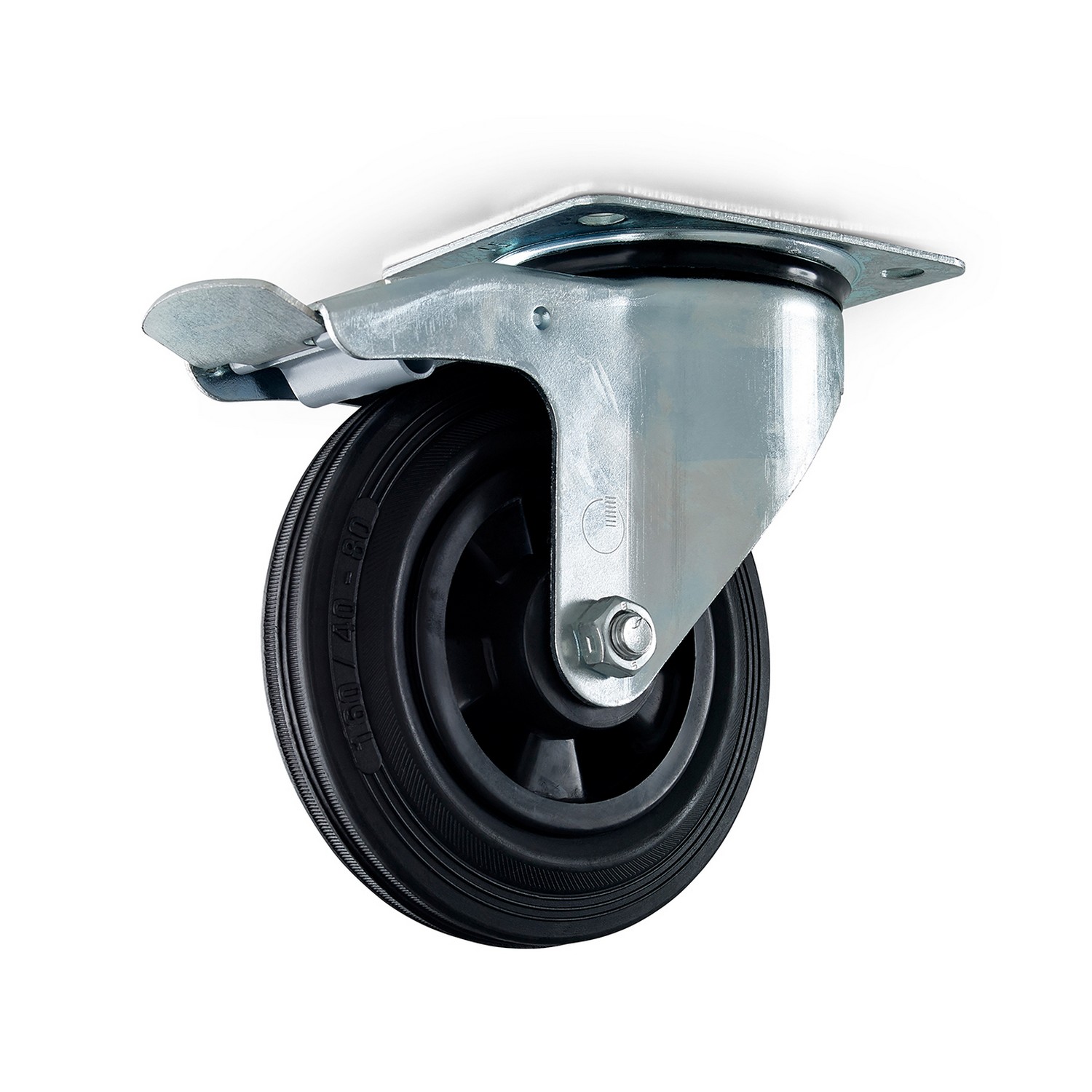 Containerhjul Habo 5816 med Brems 160 mm