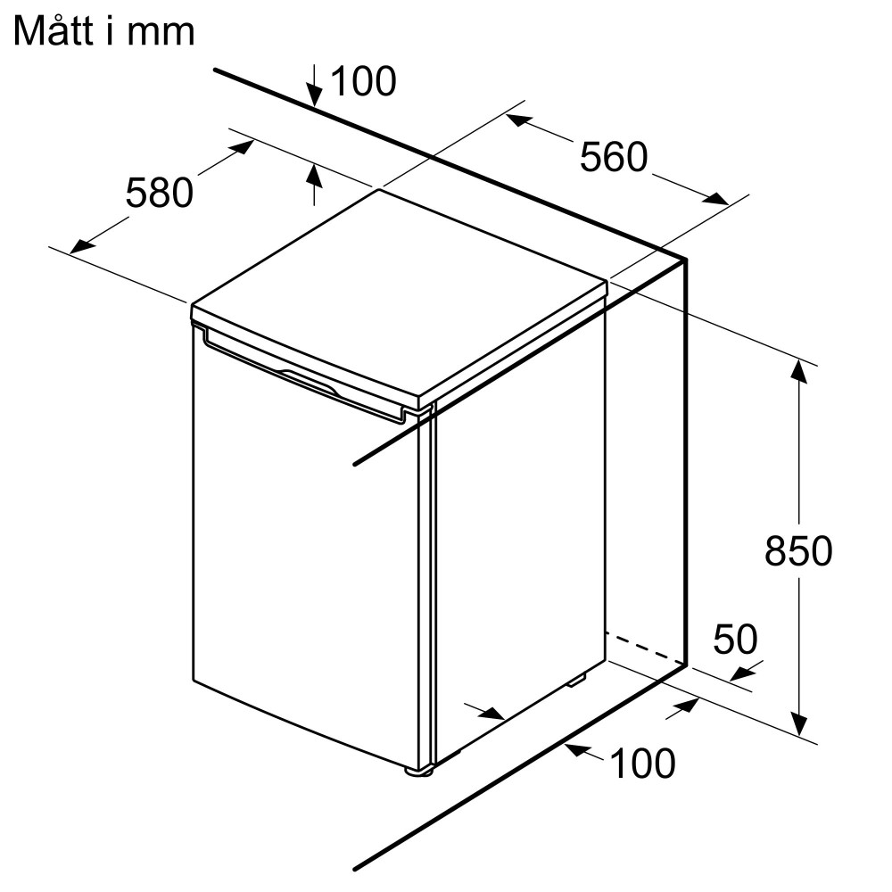 Fryseskap Bosch GTV15NWEB Serie 2