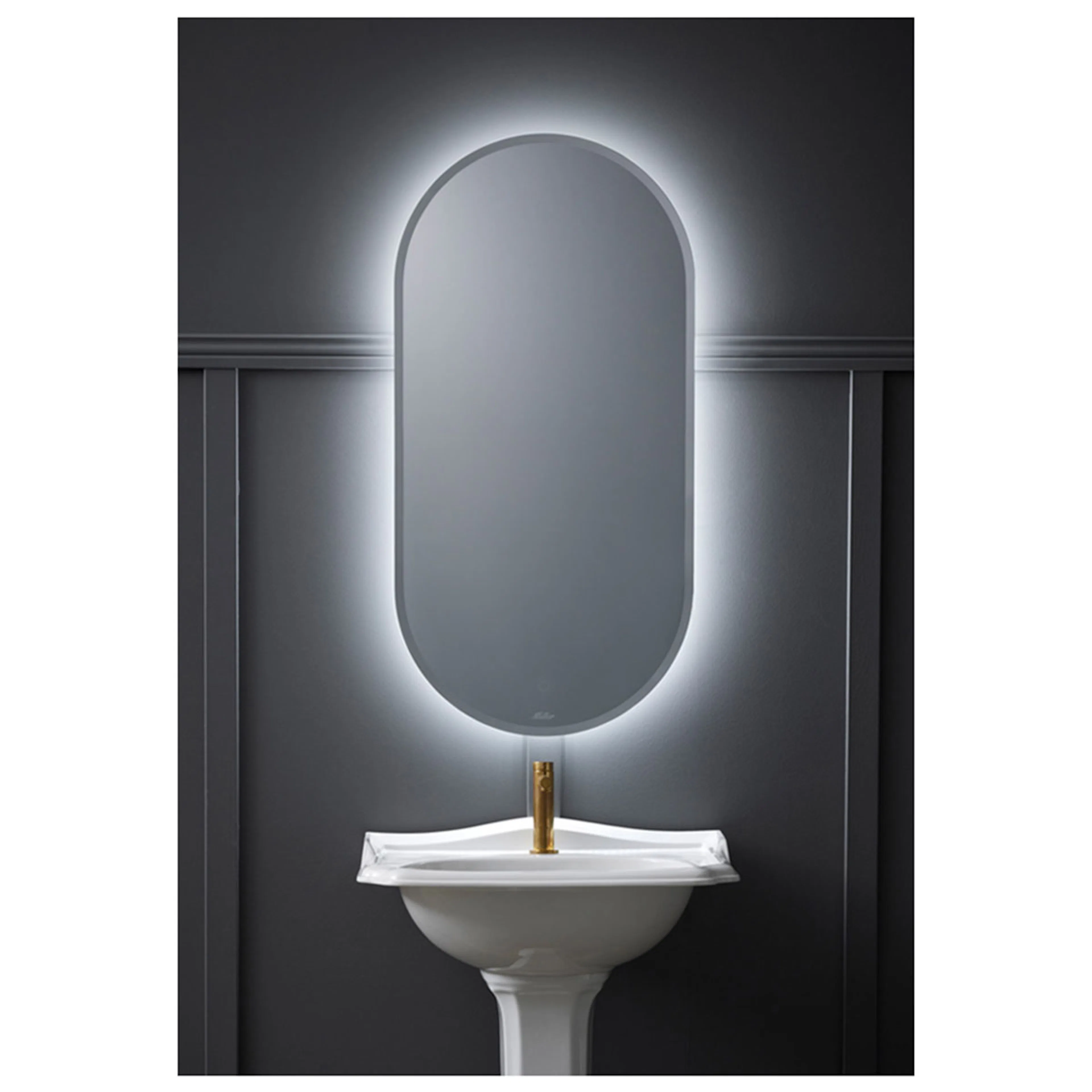 Badrumsspegel Miller Badrum Ambient Touch Classic Oval