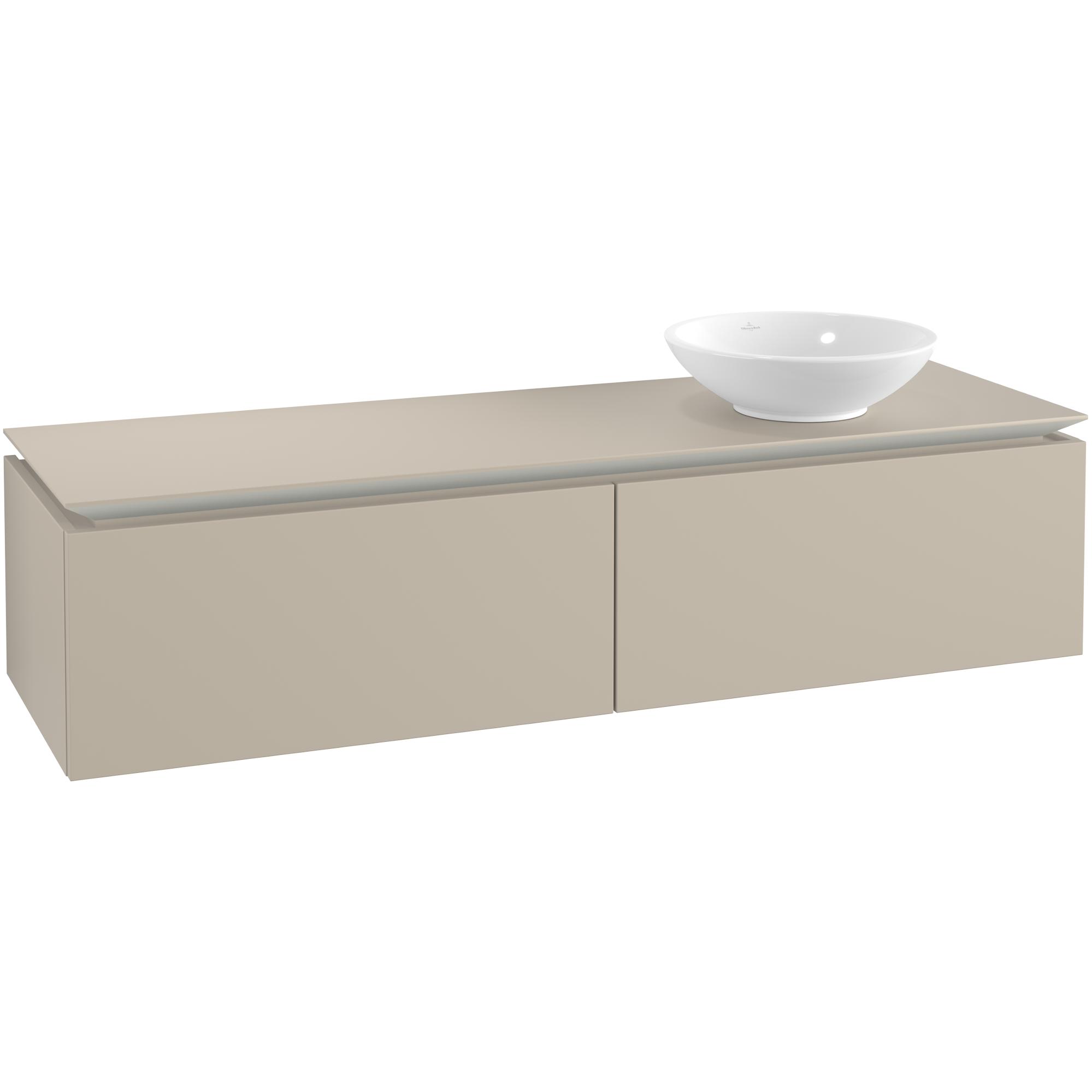 Tvättställsskåp Villeroy & Boch Legato Kompakt 1600 med 2 Lådor för Ocentrerat Ytmonterat Tvättställ från Övriga V&B Serier