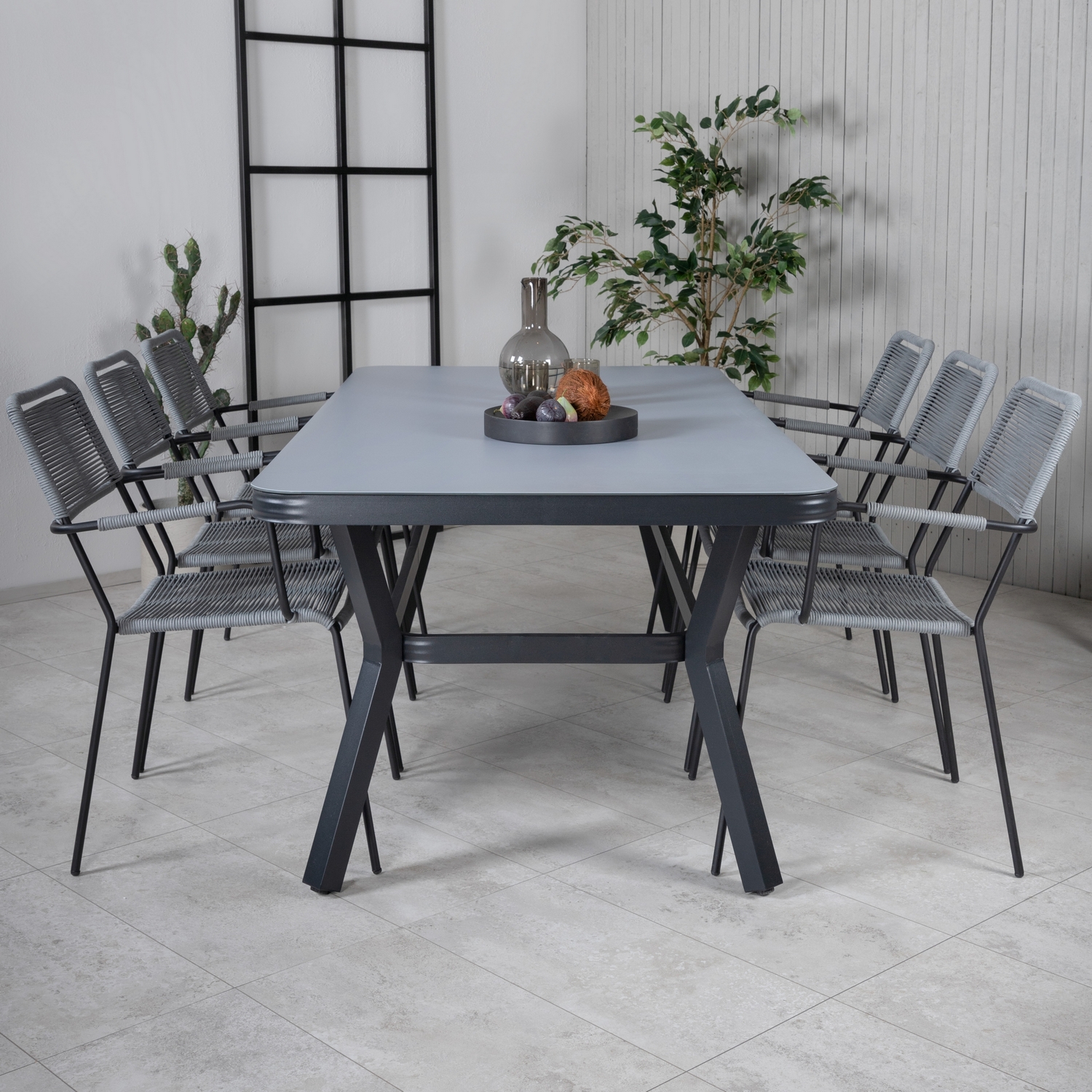 Spisegruppe Venture Home Vyn med 6 Lumi Spisestoler