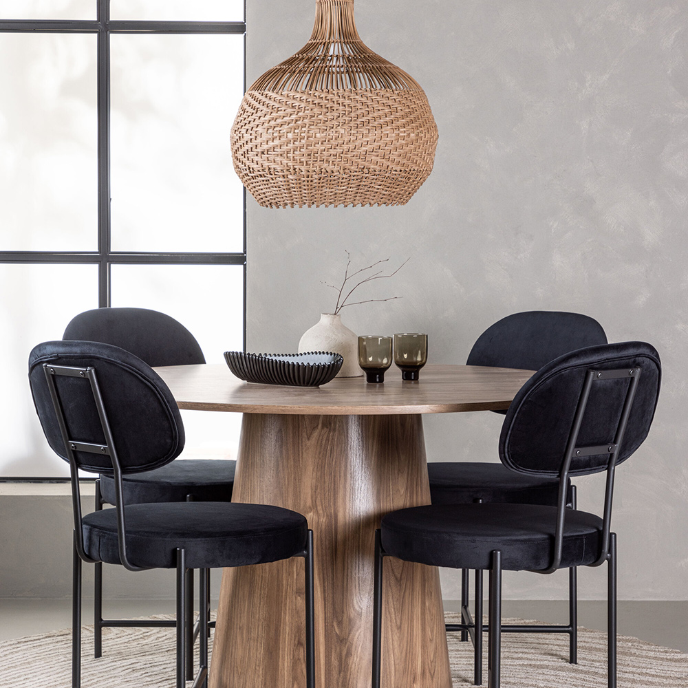 Spisegruppe Venture Home Lanzo med 6 Stella Stoler