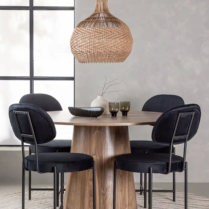 Spisegruppe Venture Home Lanzo med 6 Stella Stoler