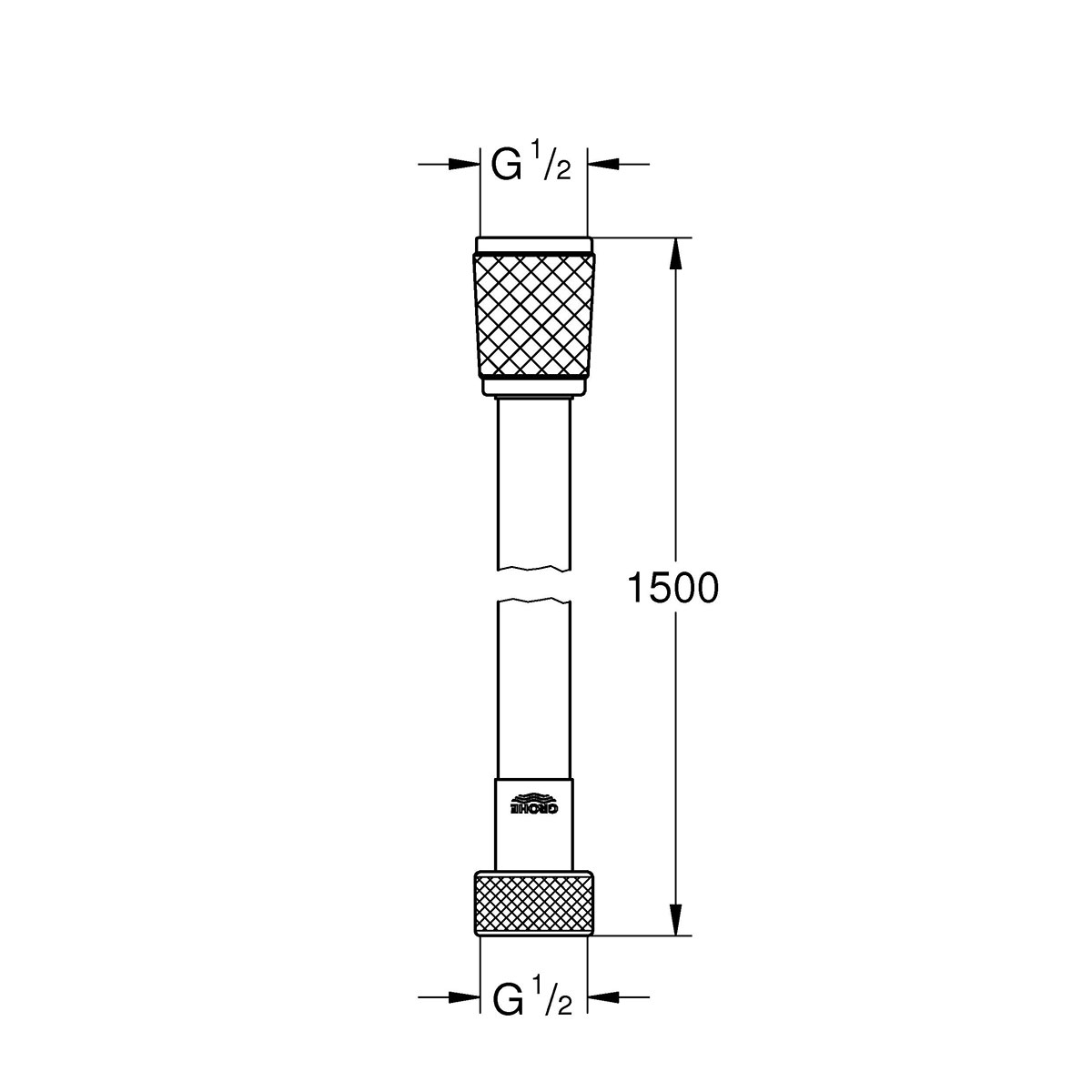 Duschslang Grohe VitalioFlex Trend