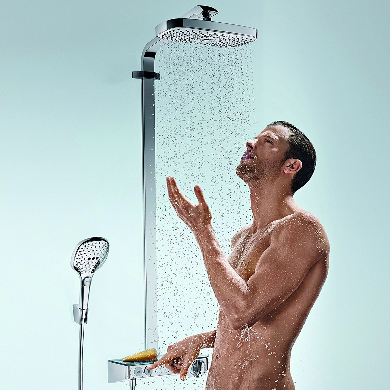 Takdusjsett Hansgrohe Raindance Select E 300 2jet Showerpipe 150 cc