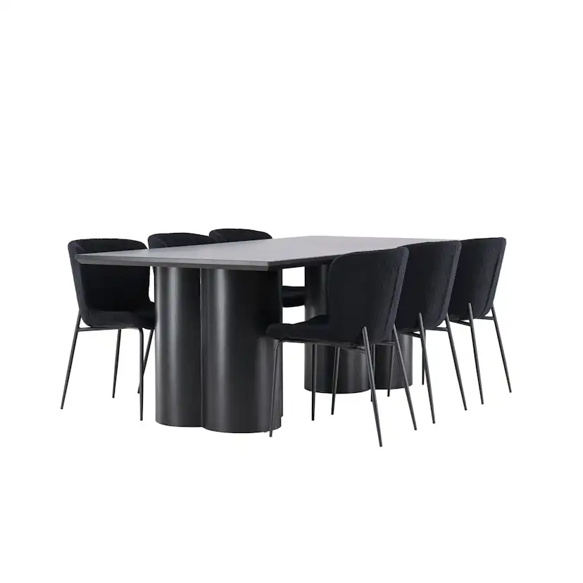 Spisegruppe Venture Home Olivia 210 med 6 stk Modesto Stoler