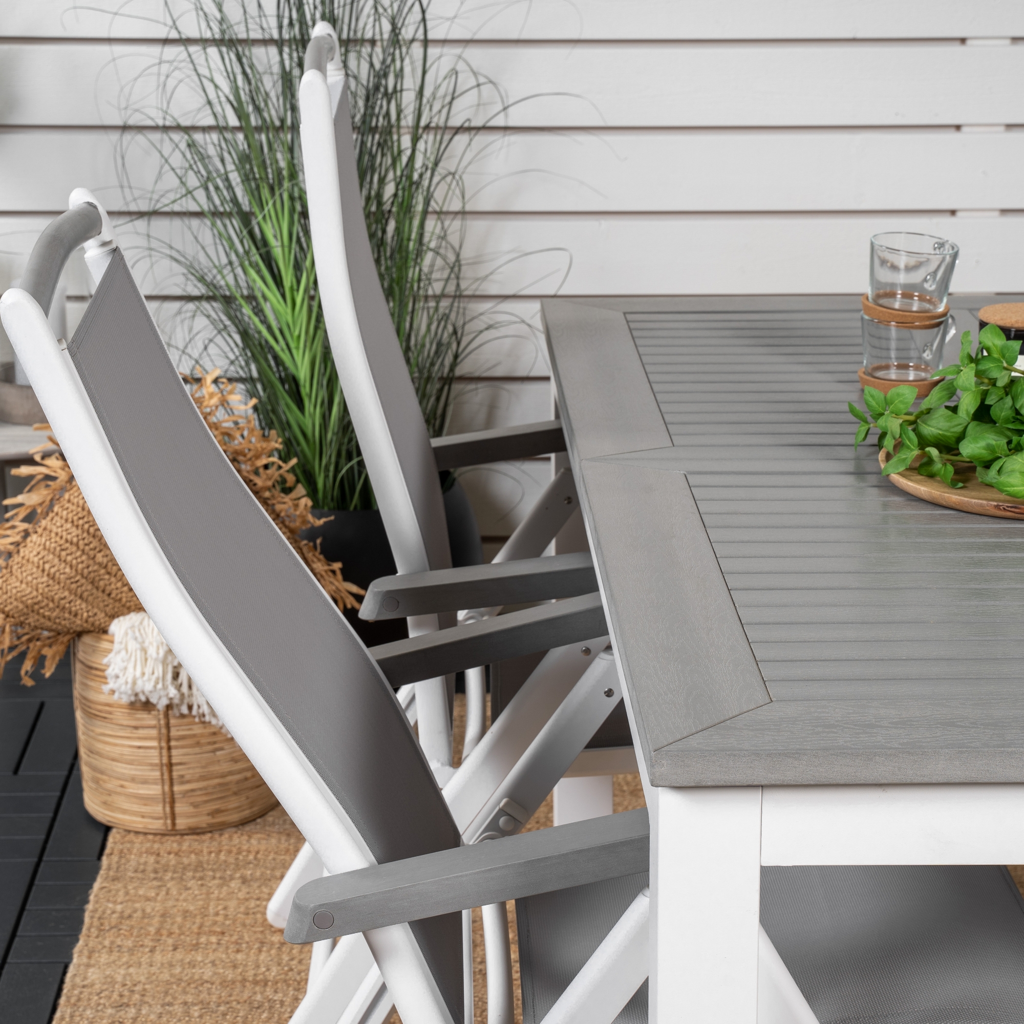 Spisegruppe Venture Home Aleyna 152/210 med 4 Stoler