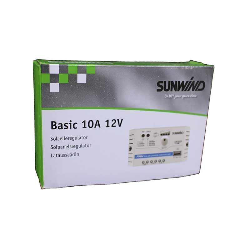 Solcelleregulator Sunwind Basic 10A 12V