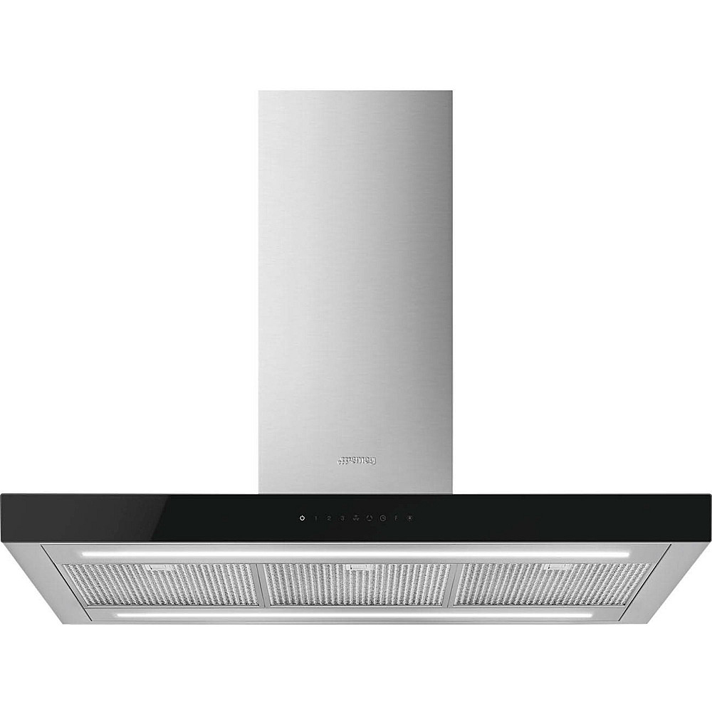 Fritthengende Kjøkkenvifte Smeg KBTI9L4VN Rustfri med LED-Belysning