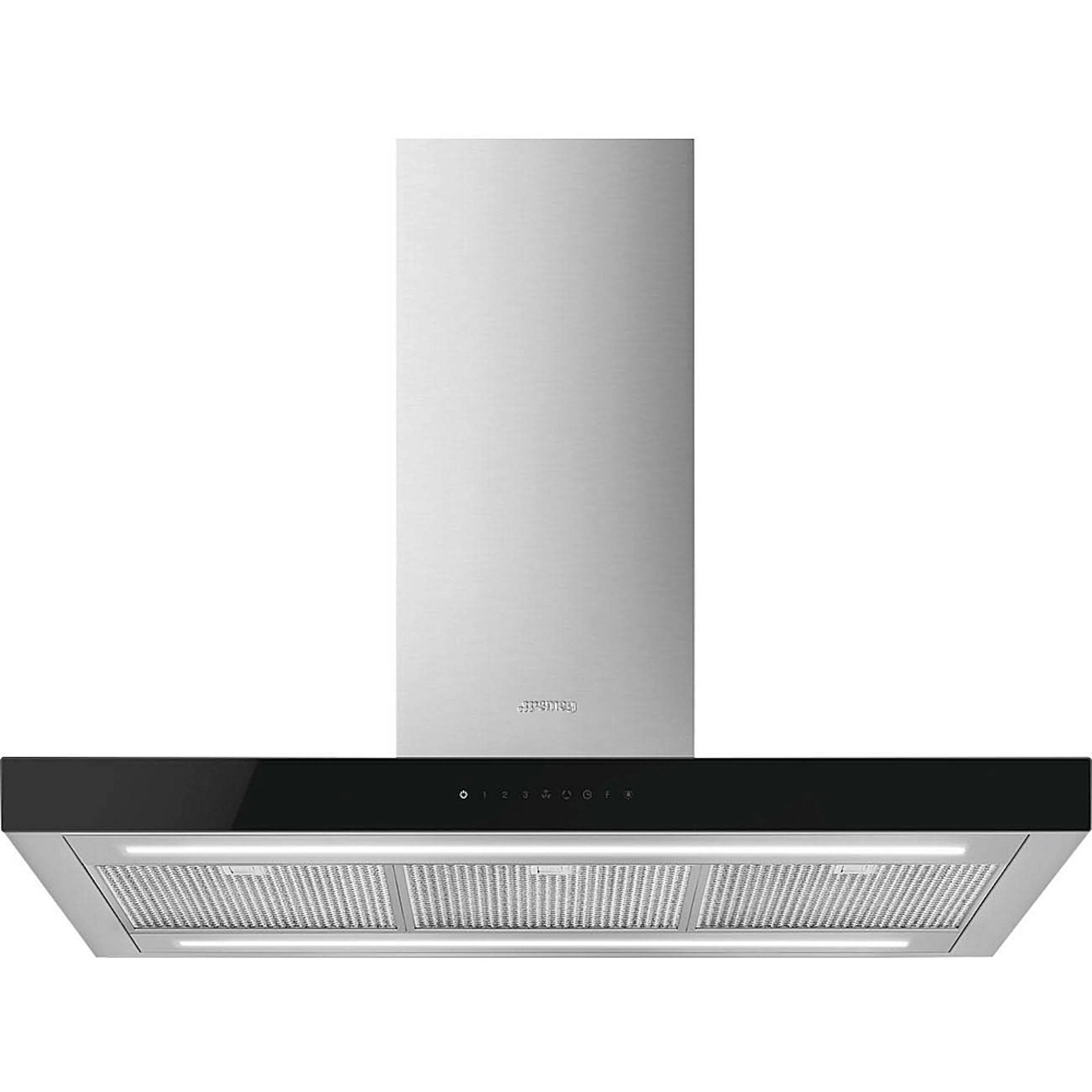Fritthengende Kjøkkenvifte Smeg KBTI9L4VN Rustfri med LED-Belysning